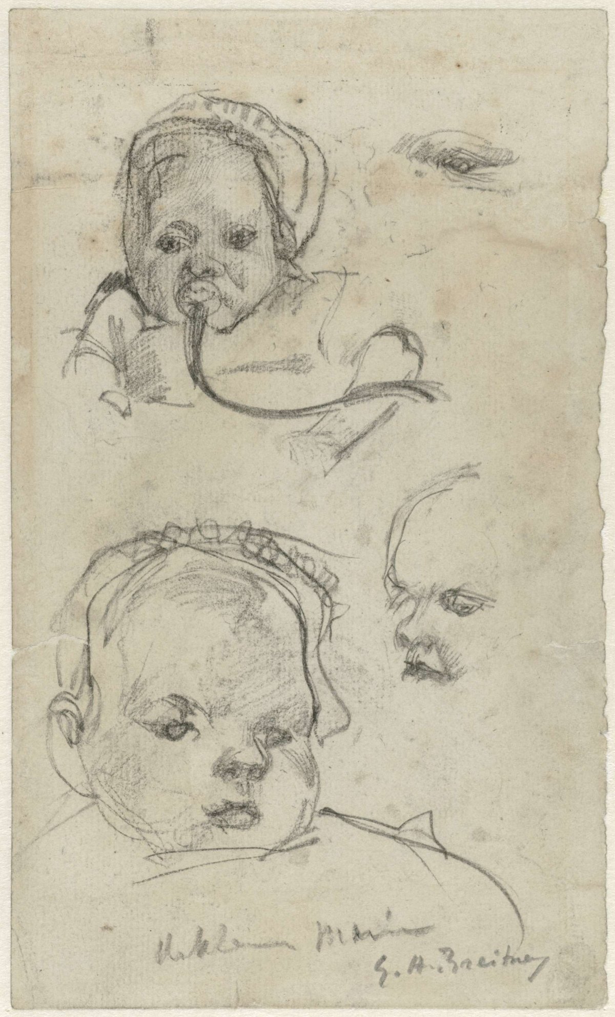 Studies of a baby, George Hendrik Breitner, 1867 - 1923