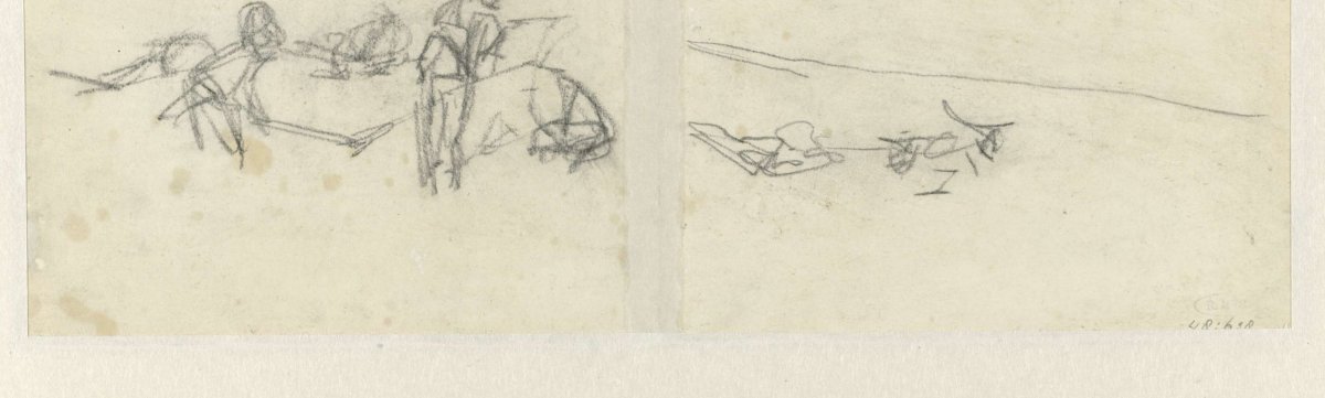 Sketch of a battlefield, George Hendrik Breitner, 1867 - 1923