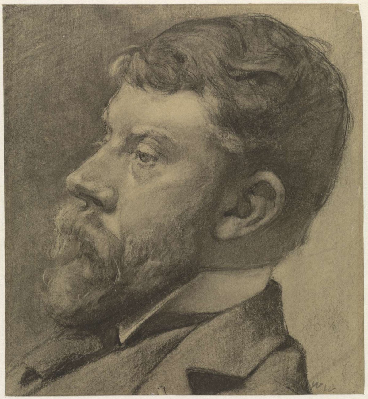 Portrait of George Hendrik Breitner, Willem Witsen, 1887 - 1923