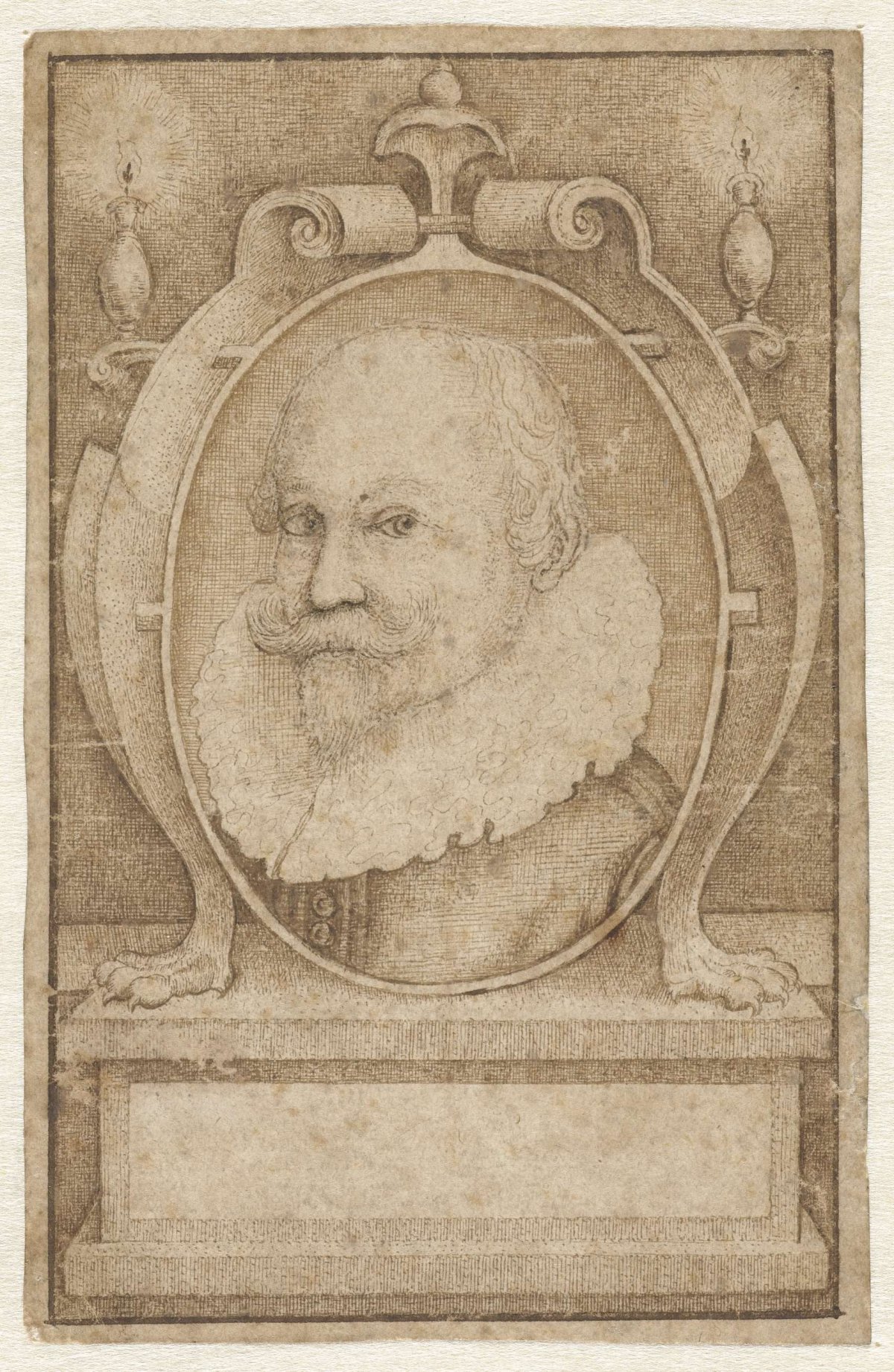 Portrait of a man, Monogrammist WS (graveur), 1614