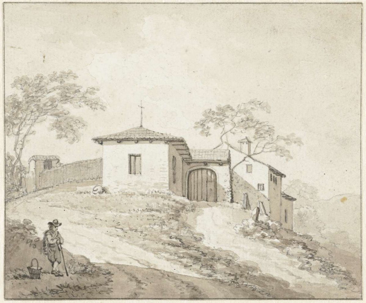 Church or monastery near Bologna, Daniël Dupré, 1787