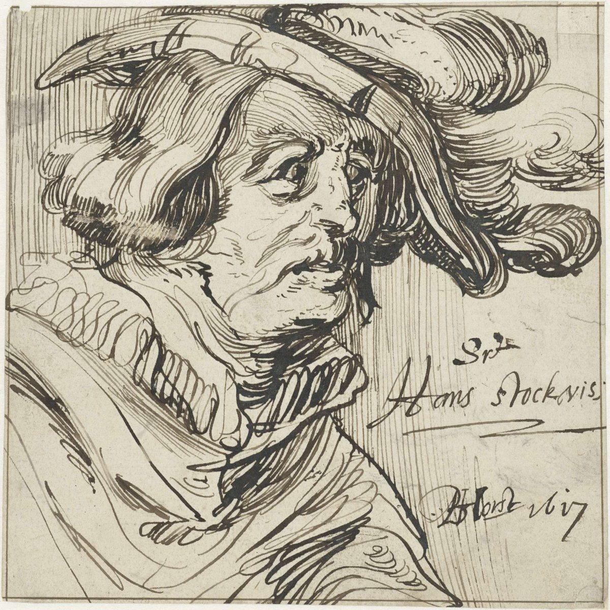 Portret van Hans Stockvis, Jan Philipsz. van Bouckhorst, 1617