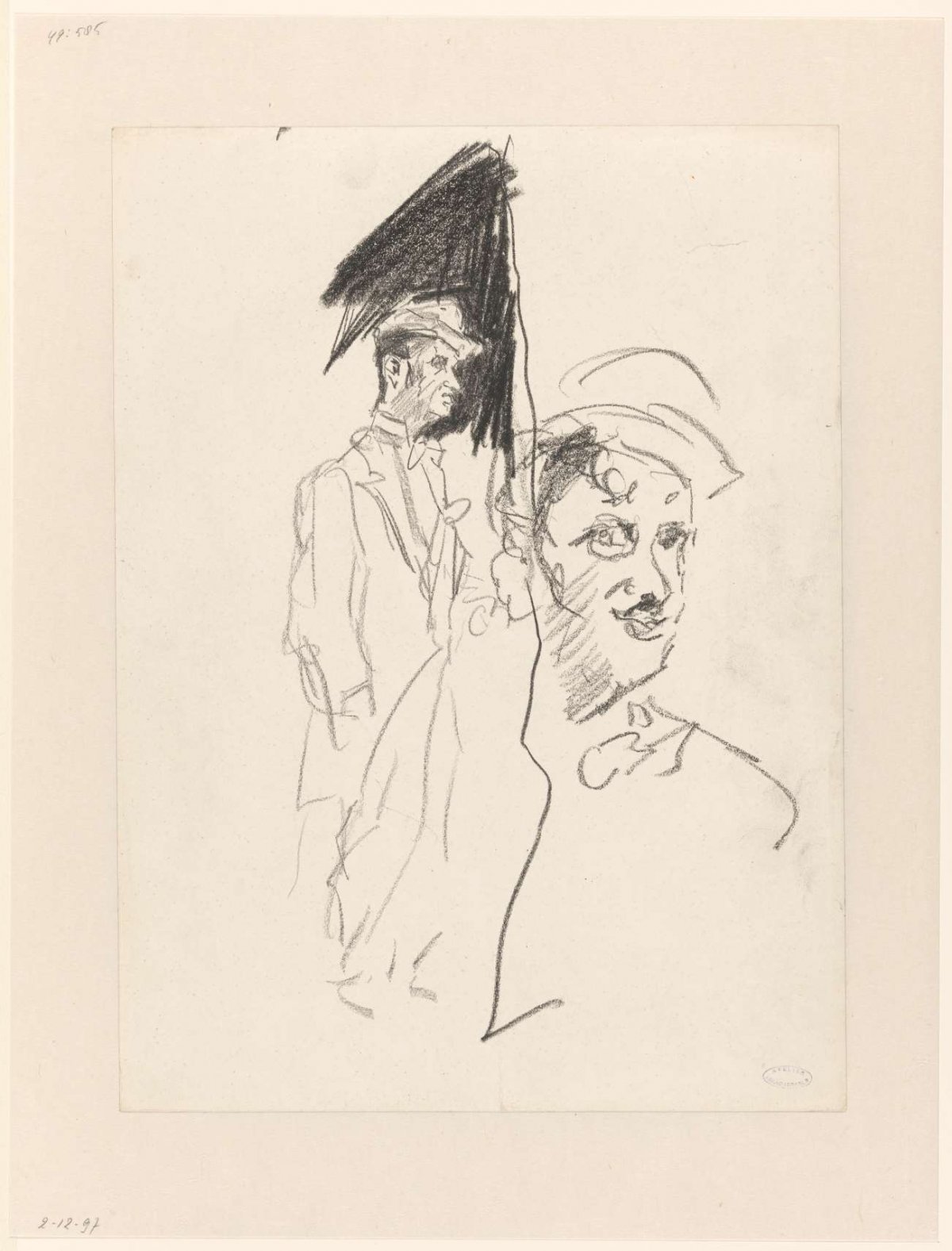 Studies of a clown, Isaac Israels, 1875 - 1934