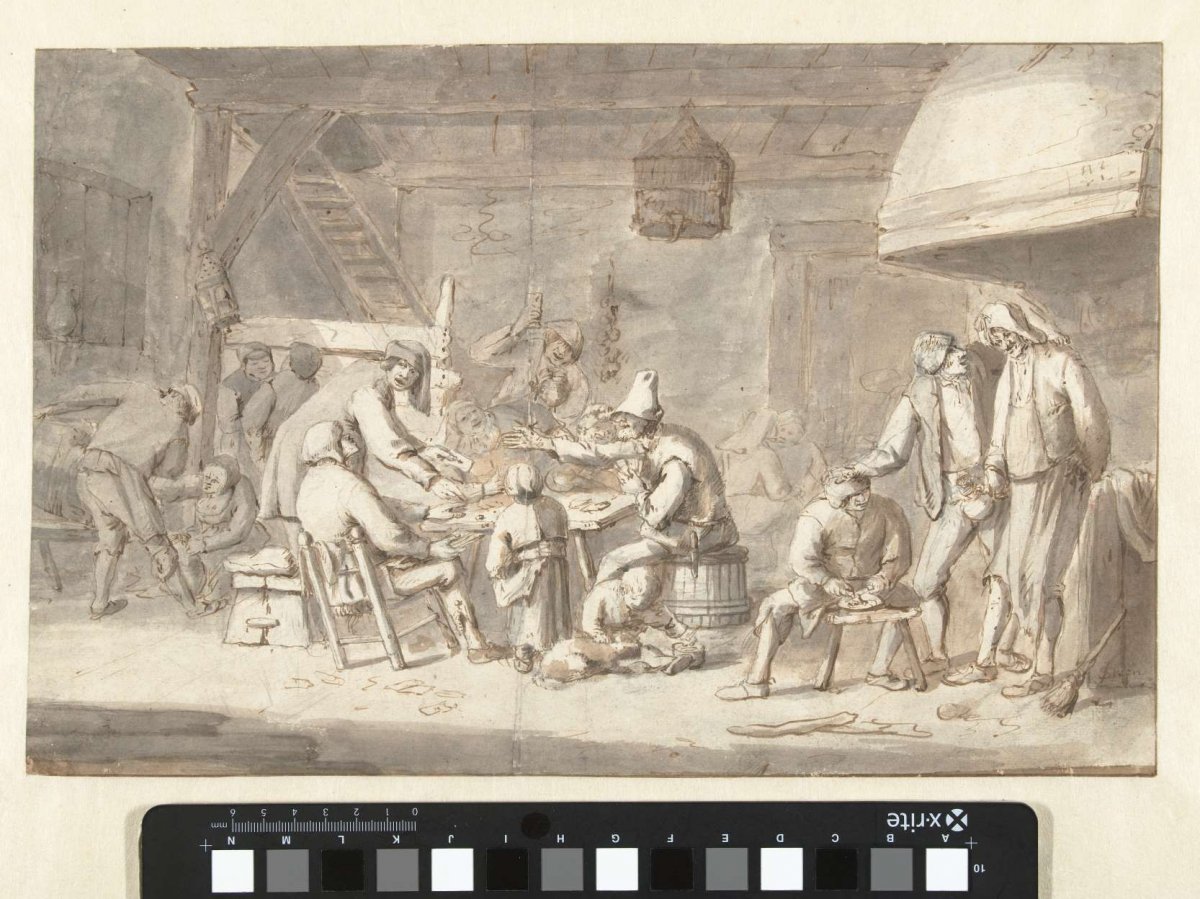Inn Scene with Card Players, Jan Havicksz. Steen, c. 1650 - 1679