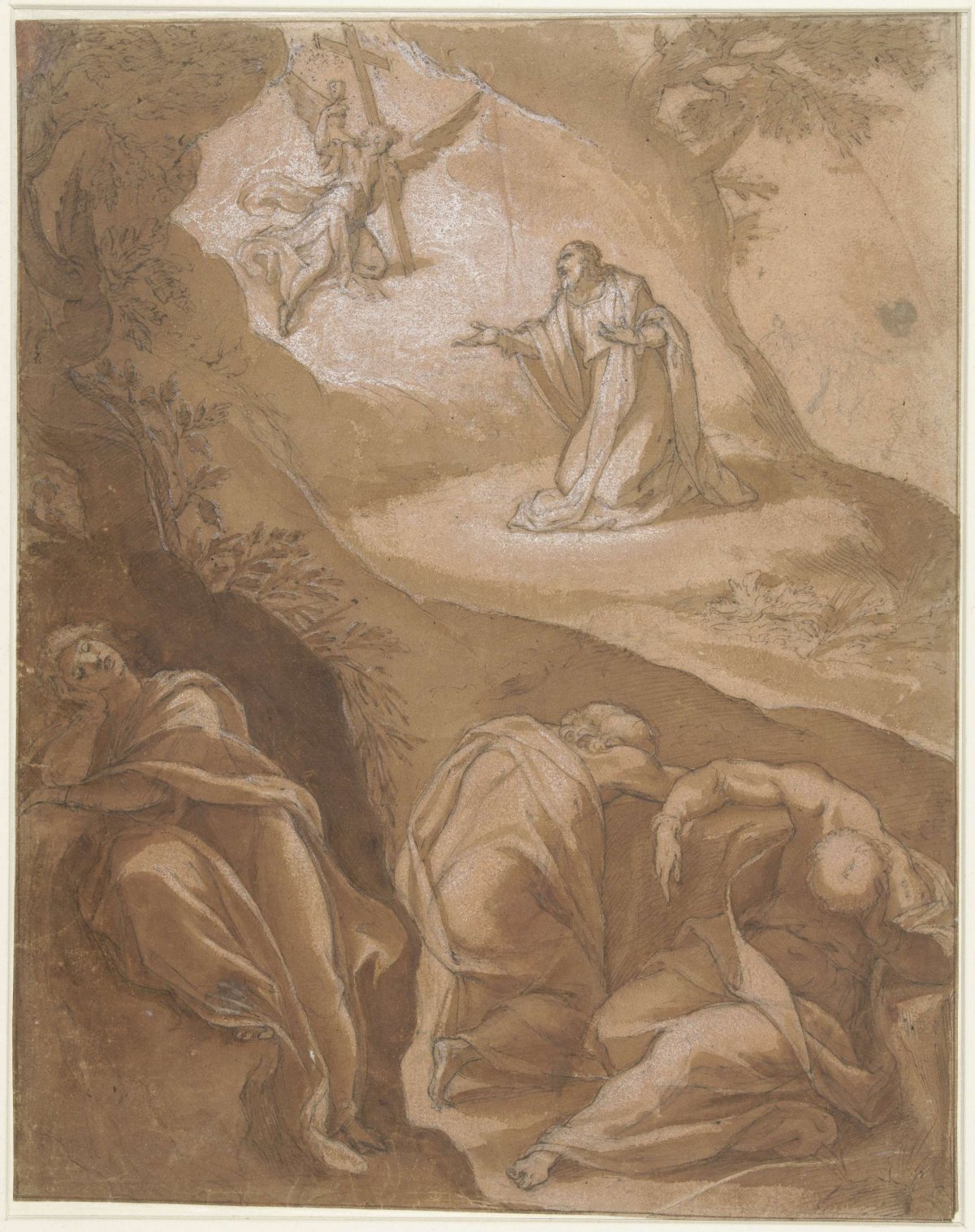Christus in Gethsemane, Cristoforo Pomarancio, 1585 - 1626