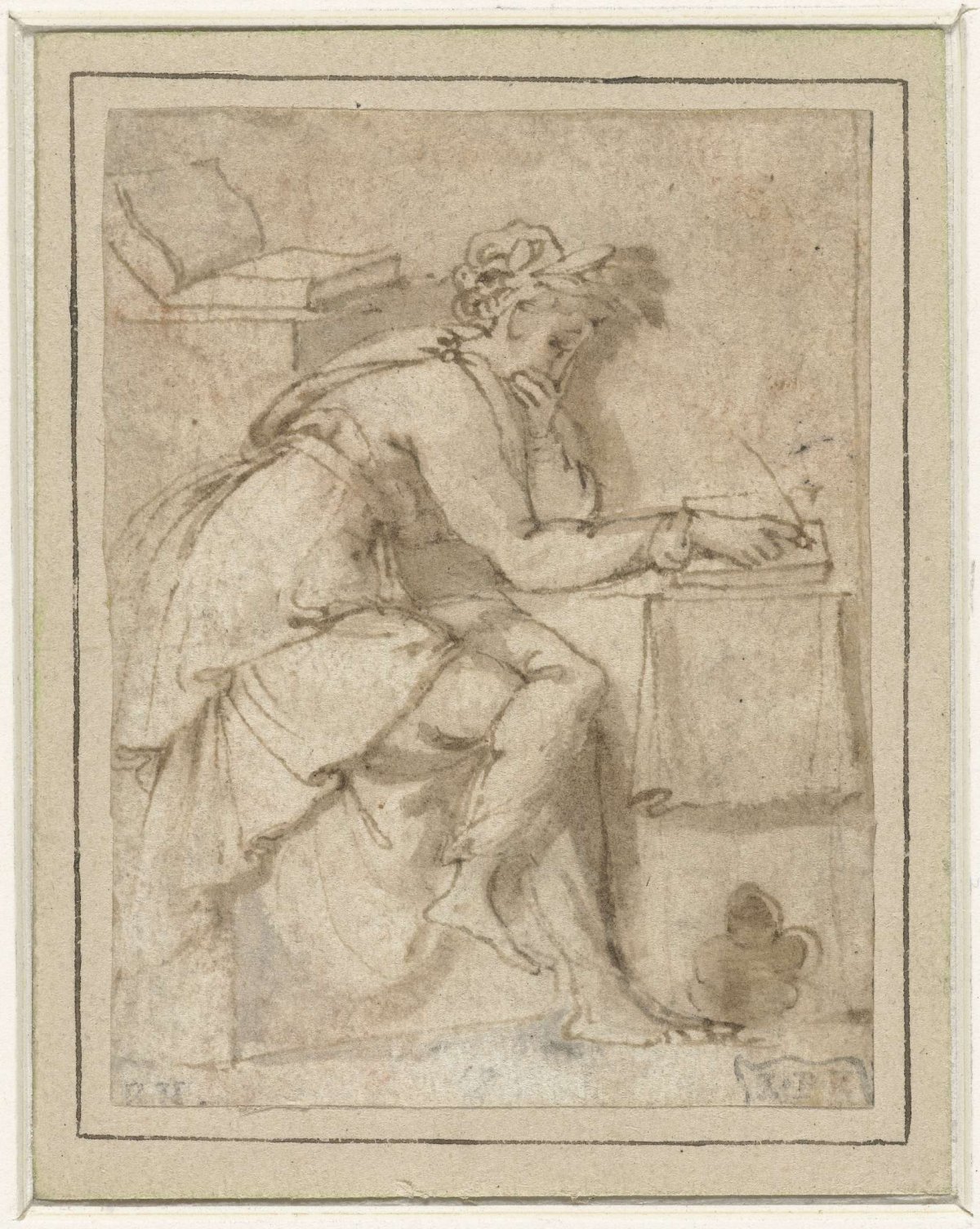 Seated muse (?), Francesco Salviati, 1520 - 1563