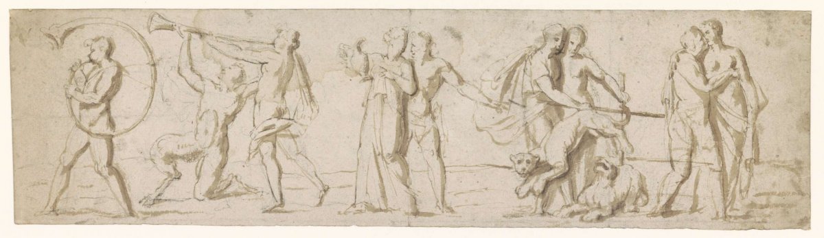 Procession of bacchants, Nicolas Poussin, 1600 - 1699