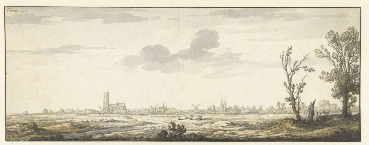View of Harderwijk, Aelbert Cuyp, c. 1630 - c. 1691