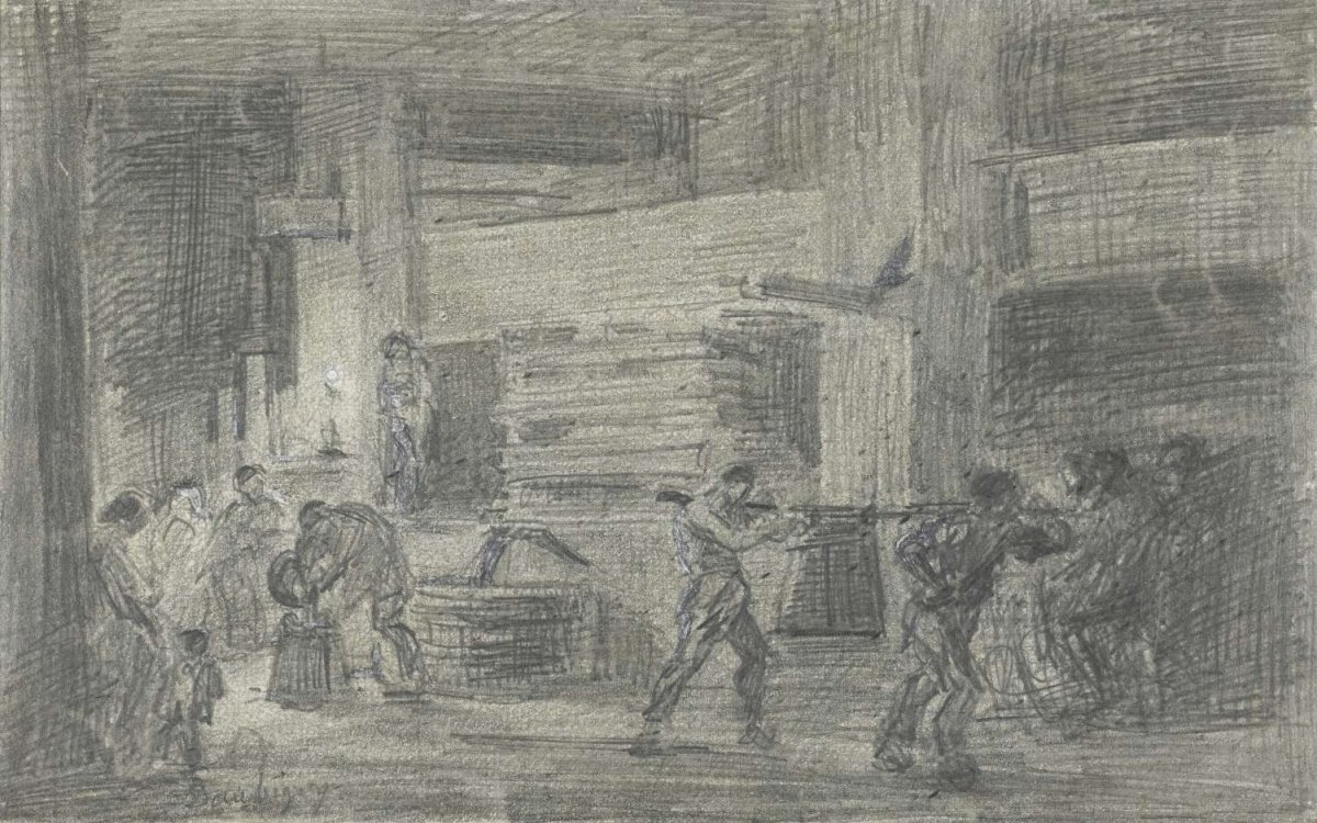 Wijnperserij, Charles-François Daubigny, 1827 - 1878