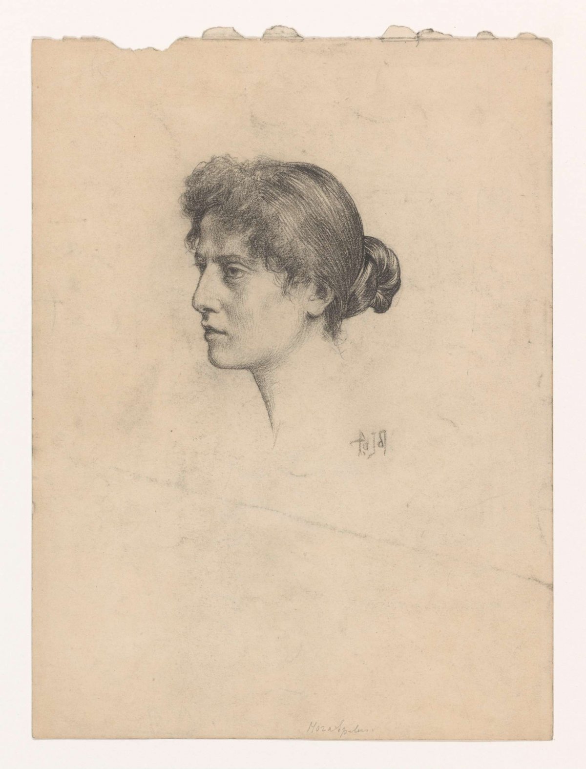 Vrouwenkop, Pieter de Josselin de Jong, 1871 - 1906