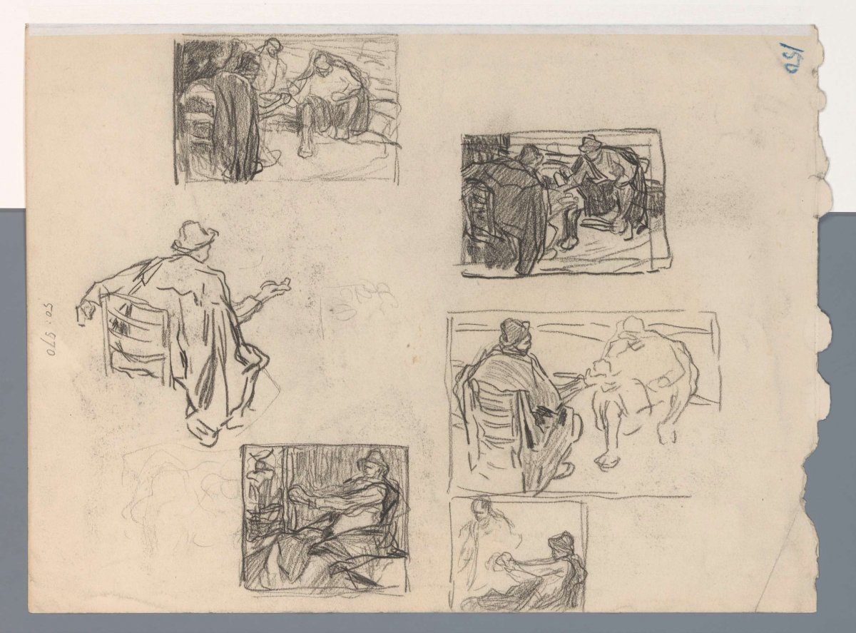 Kompositieschetsen, Pieter de Josselin de Jong, 1871 - 1906