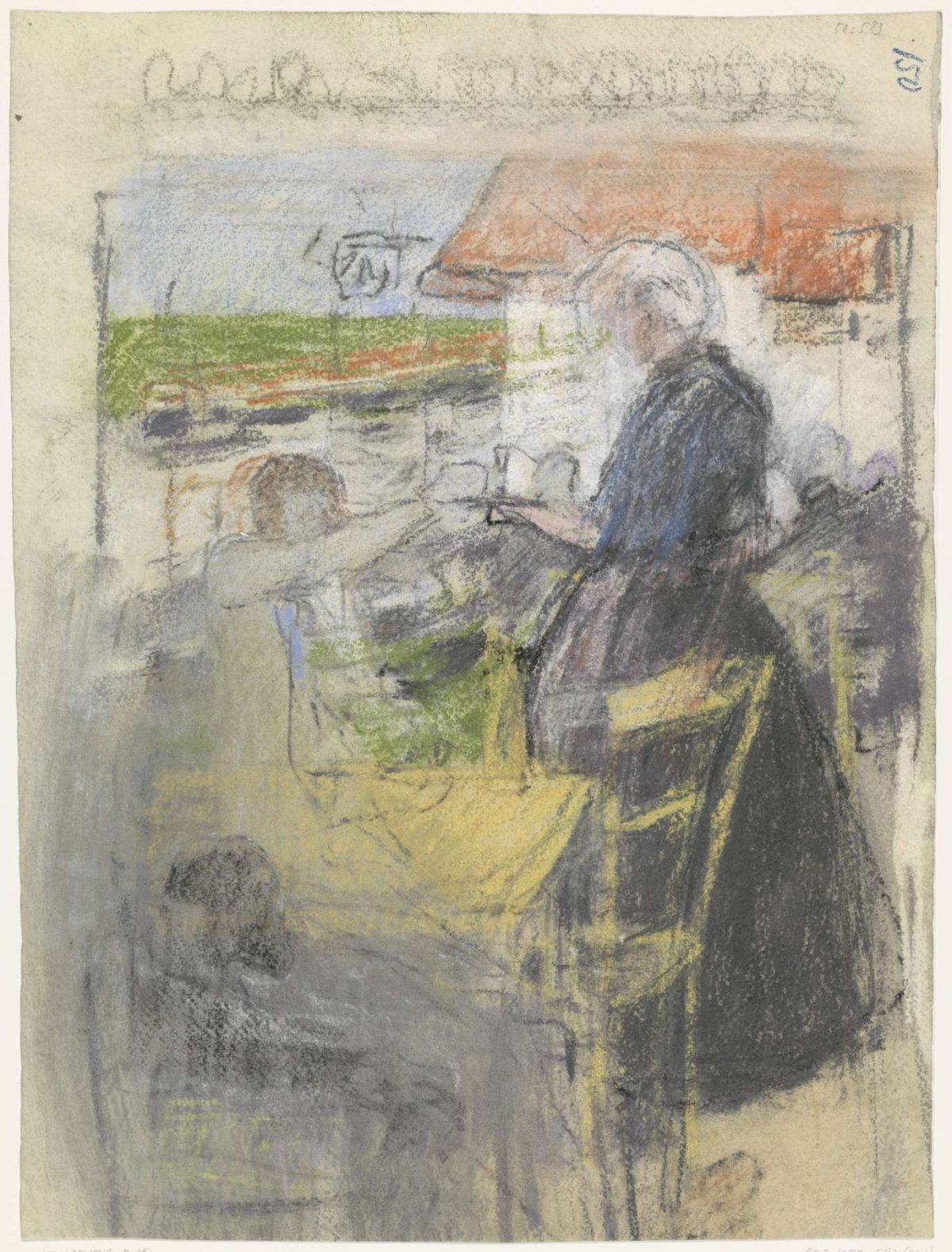 Caféterrasje, Pieter de Josselin de Jong, 1871 - 1906