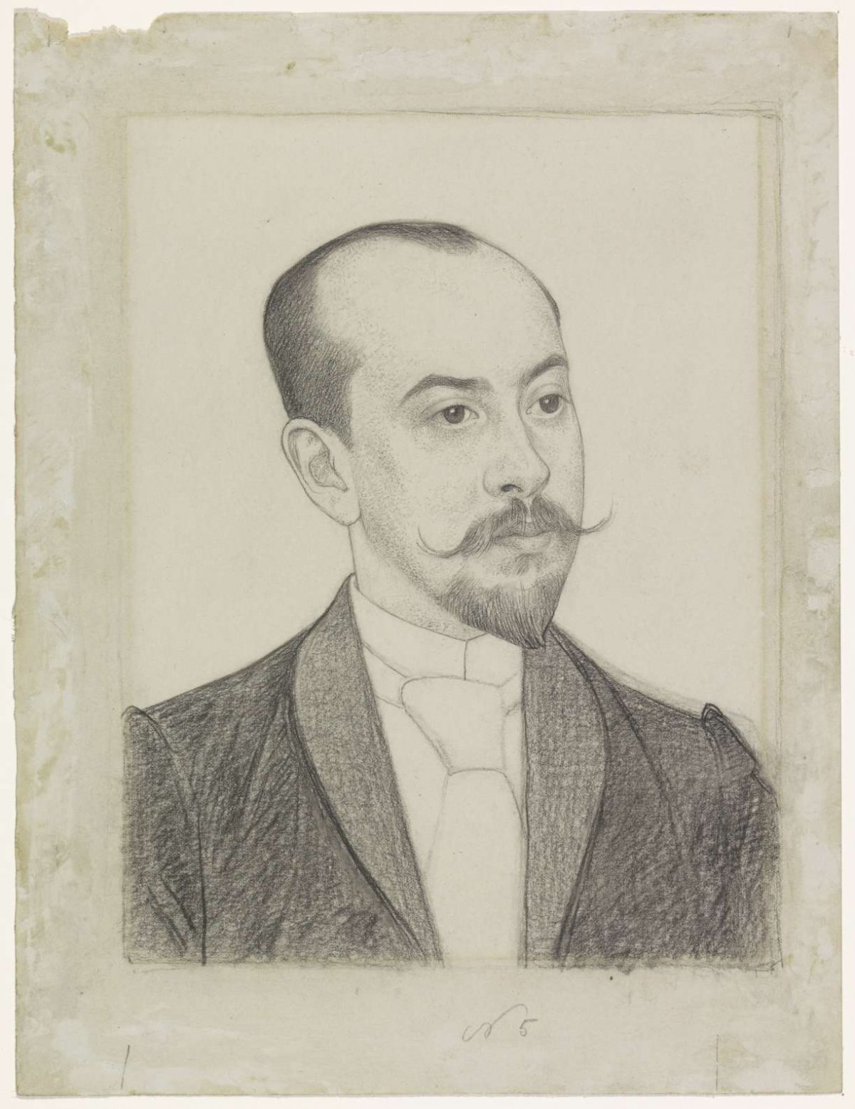 Portrait of Louis Couperus, Jan Veth, 1892