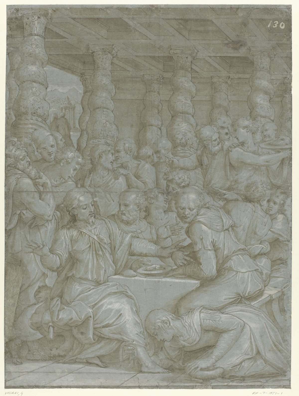 Christ in the House of Simon the Pharisee, Giorgio Vasari, 1544
