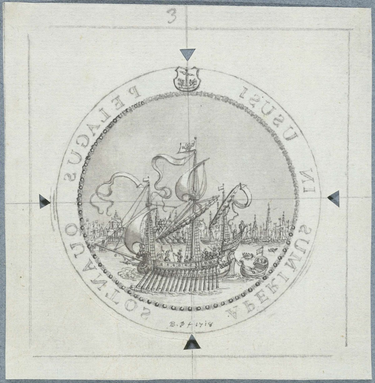Medal for the Dedication of City Hall., Bernard Picart, 1718