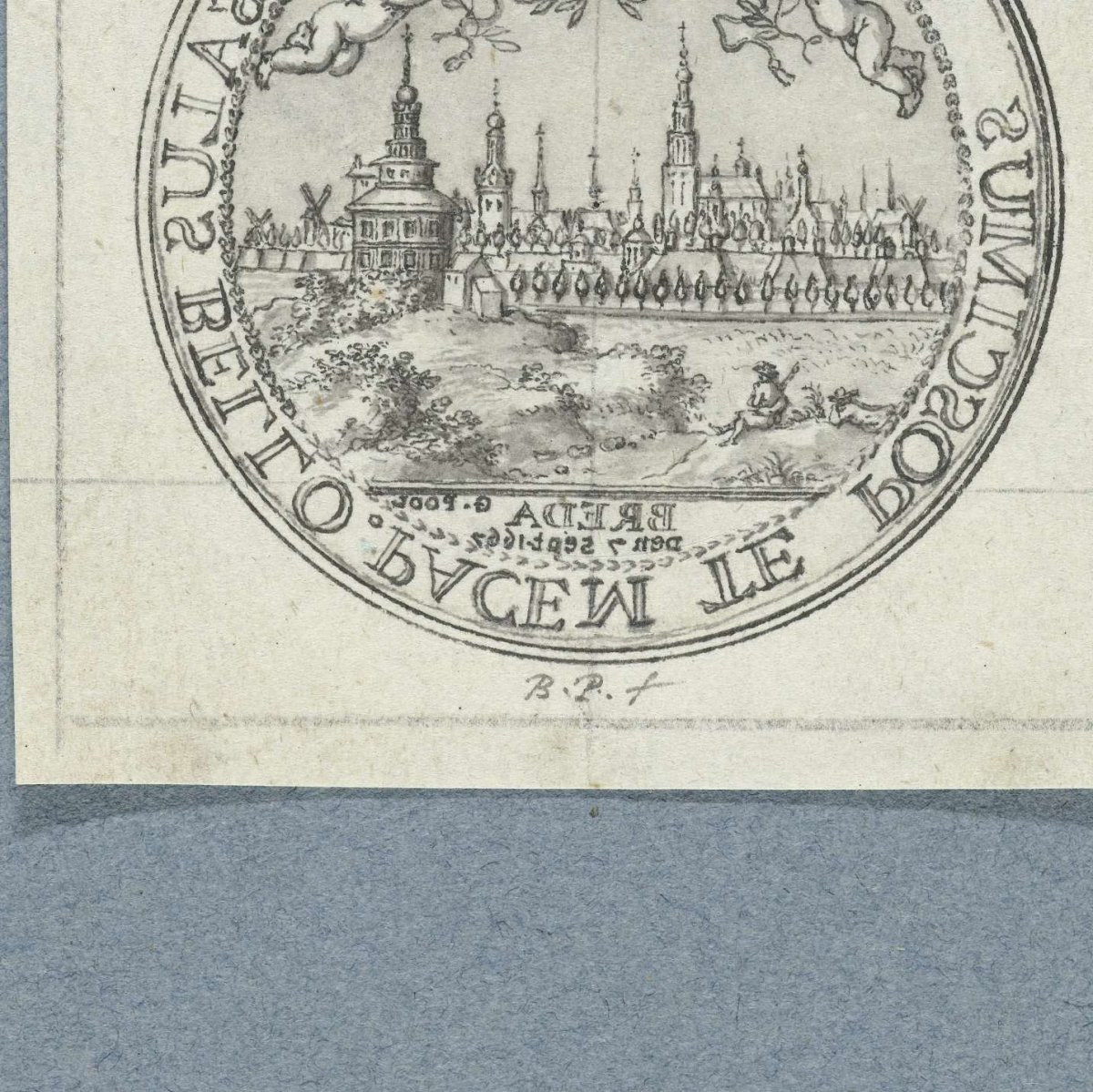 Medal on the Crossing of Charles II in 1660, Bernard Picart, 1683 - 1733