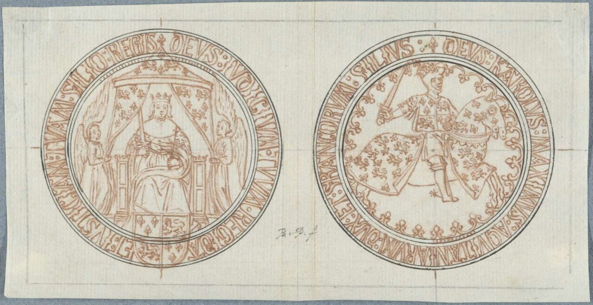 Front and reverse of a medal on the conquests of Duke Charles of Normandy, Bernard Picart, 1683 - 1733