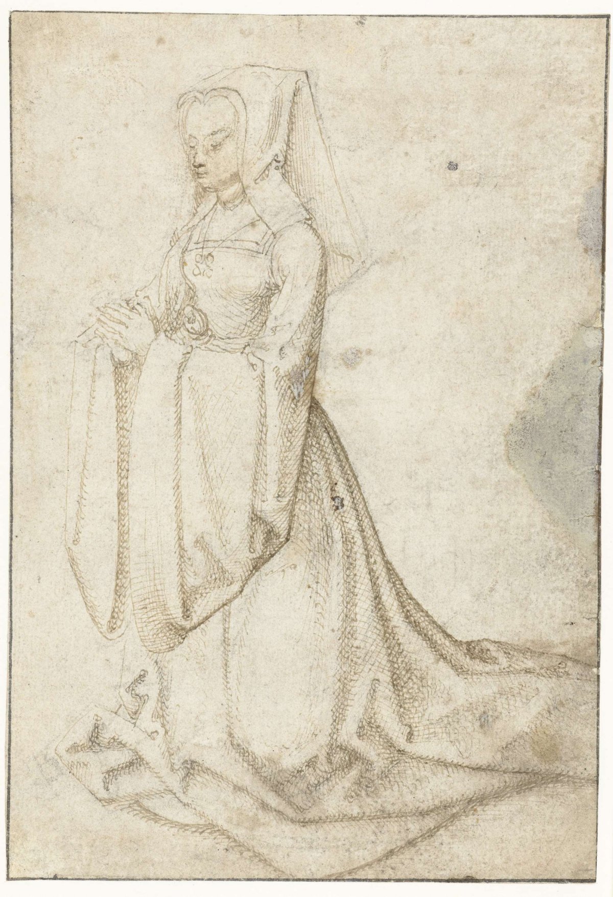 Vrouwelijke stichter, anonymous, c. 1500 - c. 1524