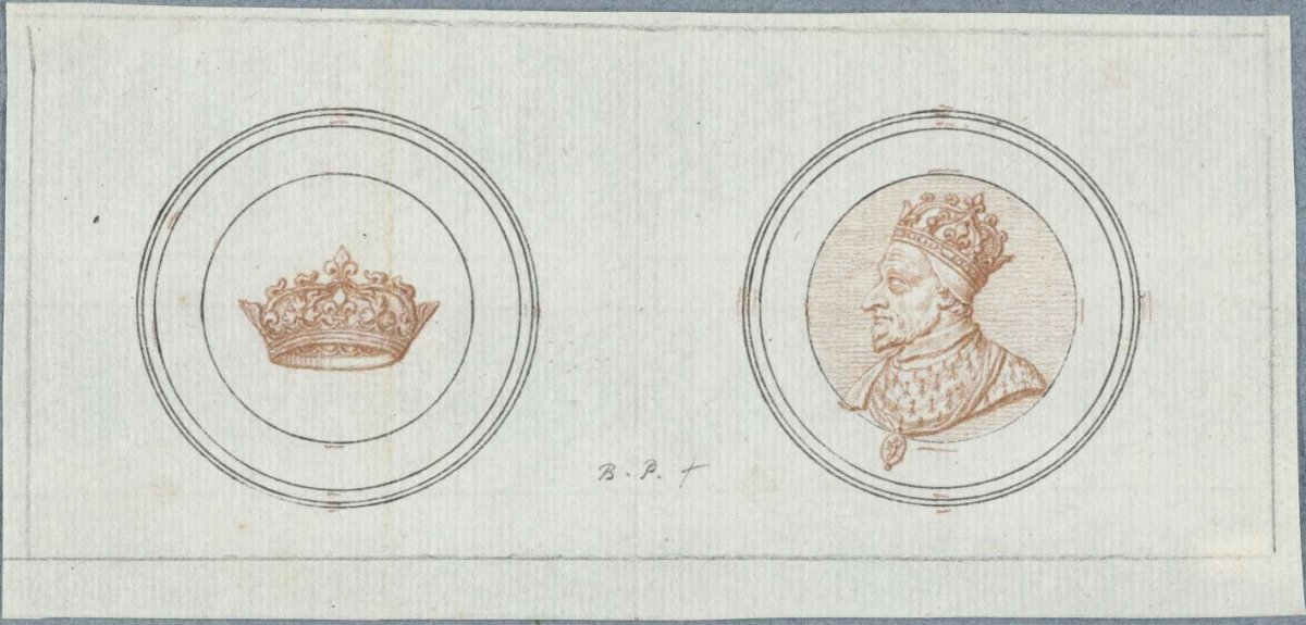 Front and reverse of a medal with portrait of Charles X, King of France, Bernard Picart, 1683 - 1733