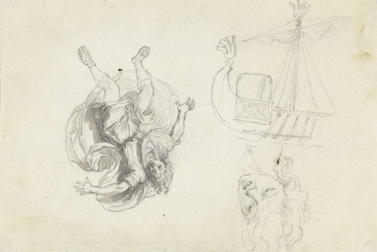 Telemachus stort in zee, Bernard Picart, 1683 - 1733