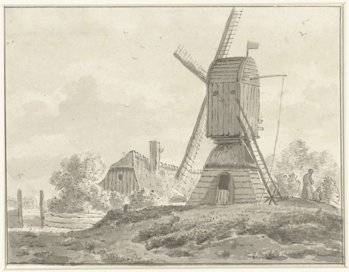 Standard mill and farmhouse, anonymous, 1700 - 1800