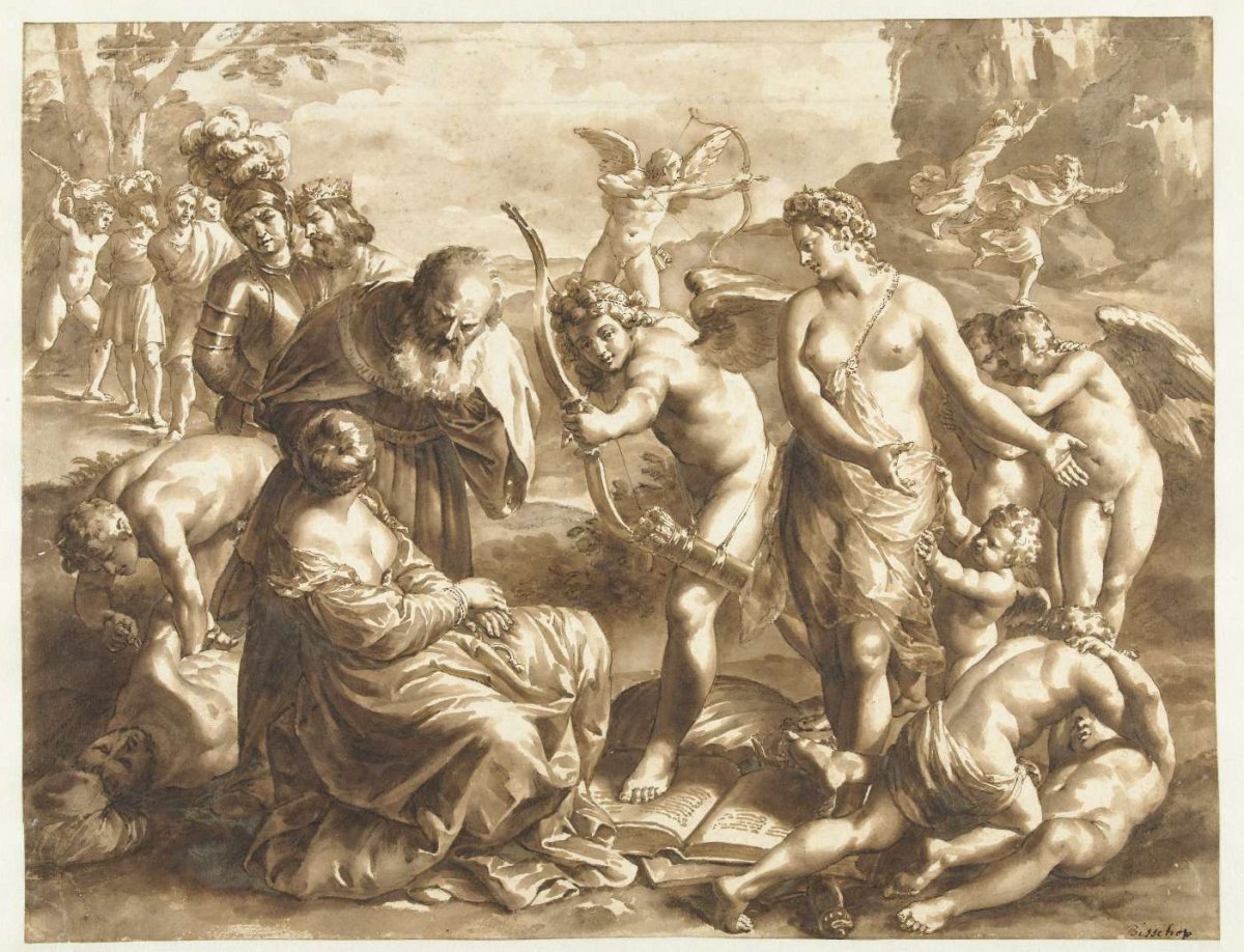 Allegory of the Power of Venus, Jan de Bisschop, 1638 - 1671