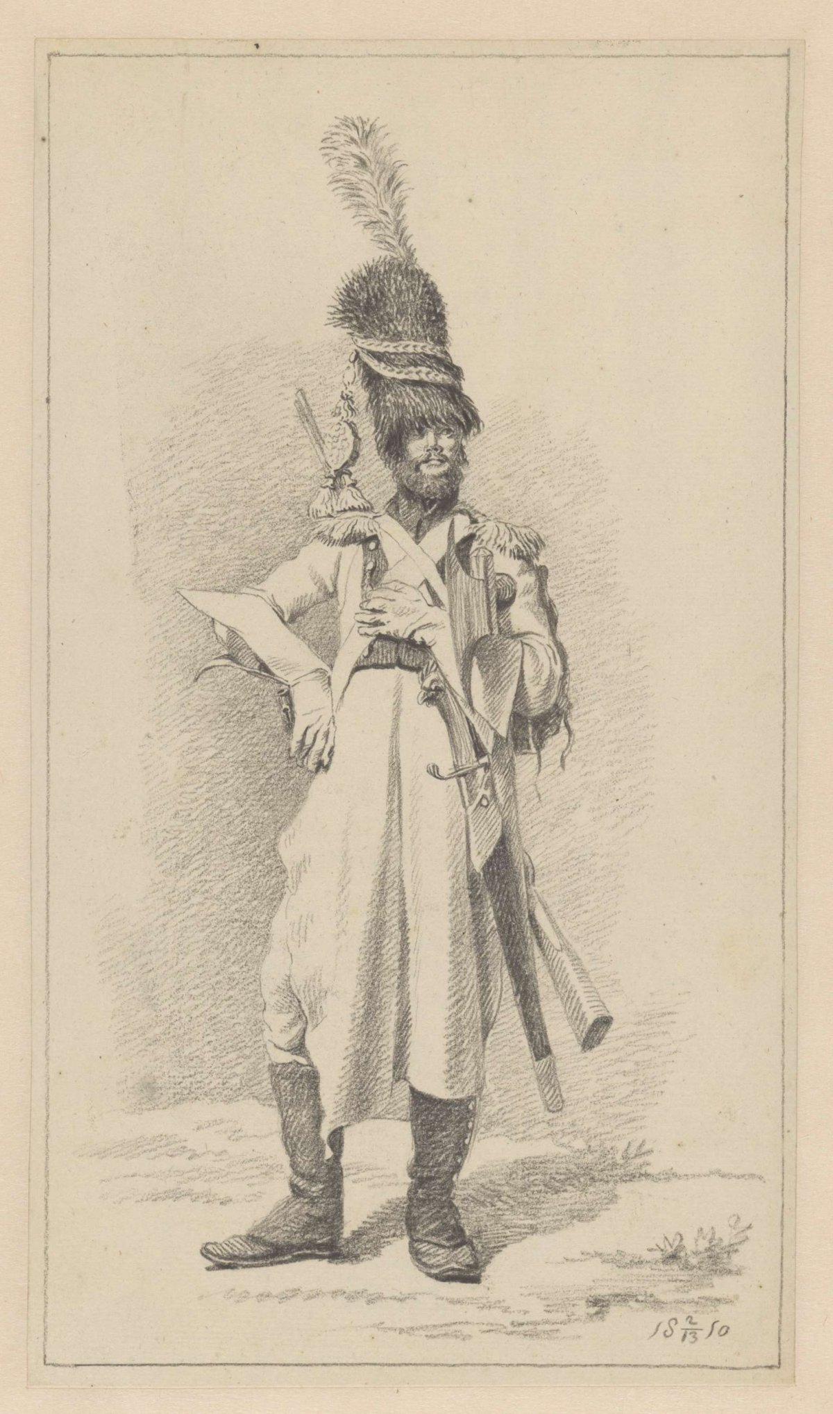 Sapper in the Napoleonic army, Joannes Pieter Visser Bender, 1810