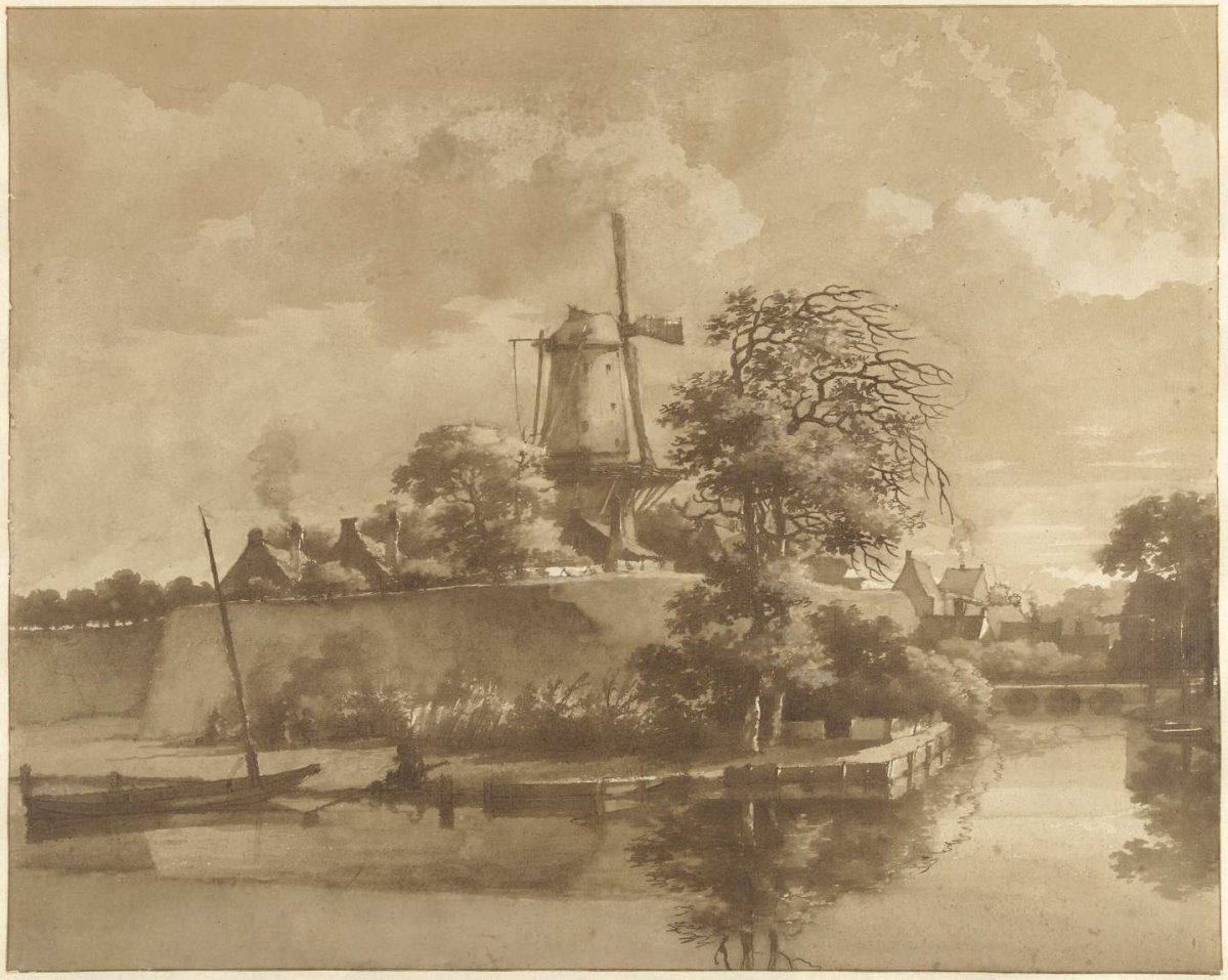 The cattle mill at the Tolsteegpoort in Utrecht, Daniël Kerkhoff, 1776 - 1821