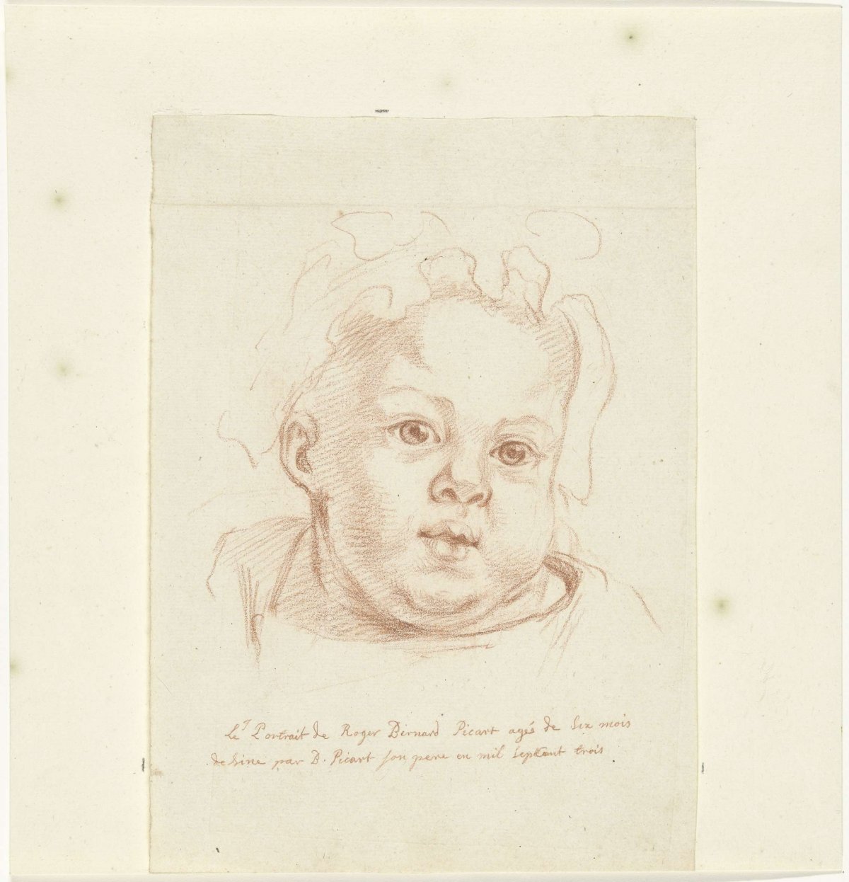 Portrait of Roger Bernard Picart, aged six months, Bernard Picart, 1703
