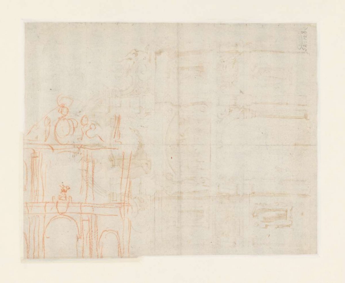 Sketch for an arch of honor for Archduke Leopold William, Theodoor van Thulden, 1646 - 1648