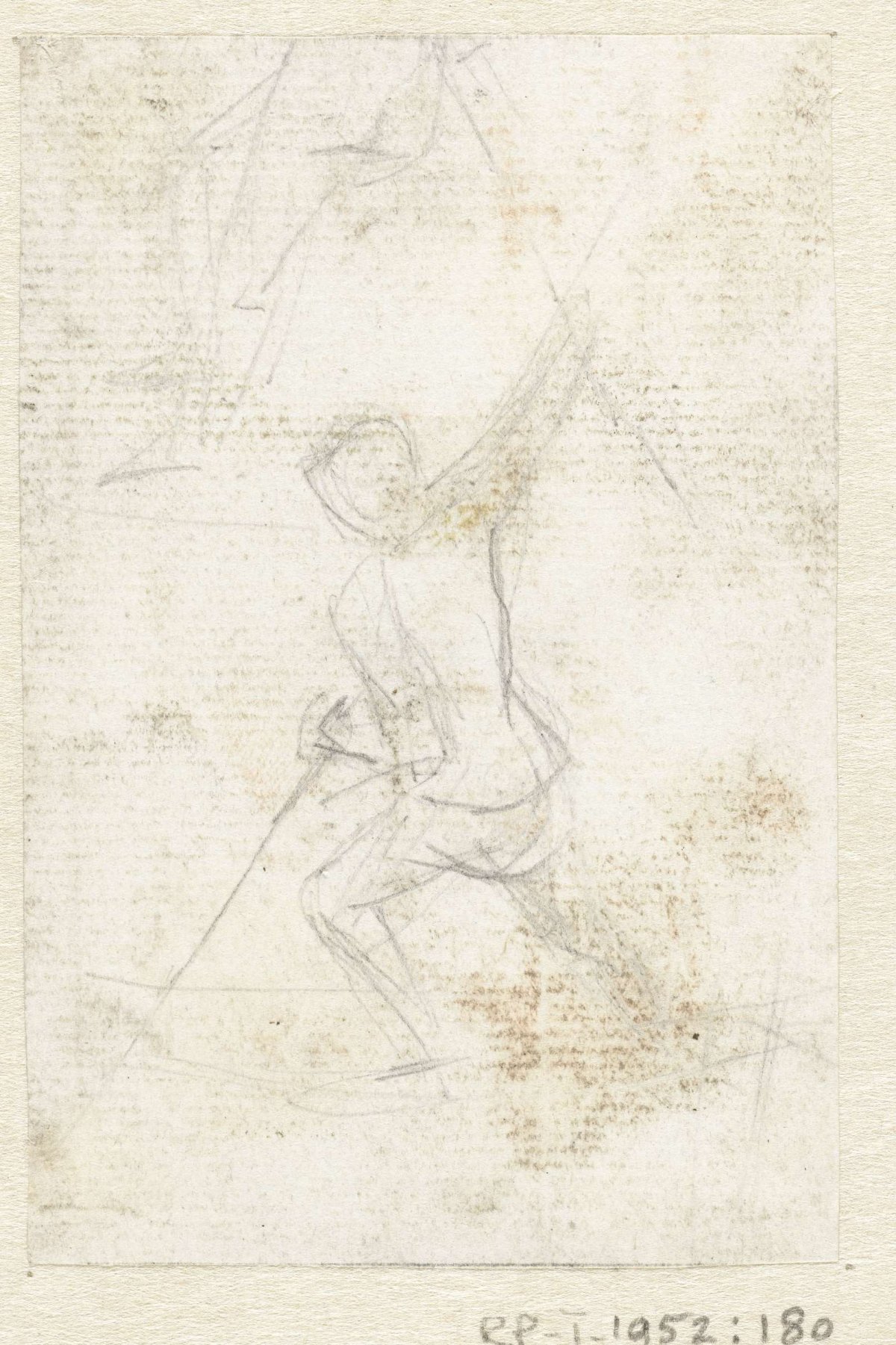 Schermende man, Simon Andreas Krausz, 1770 - 1825