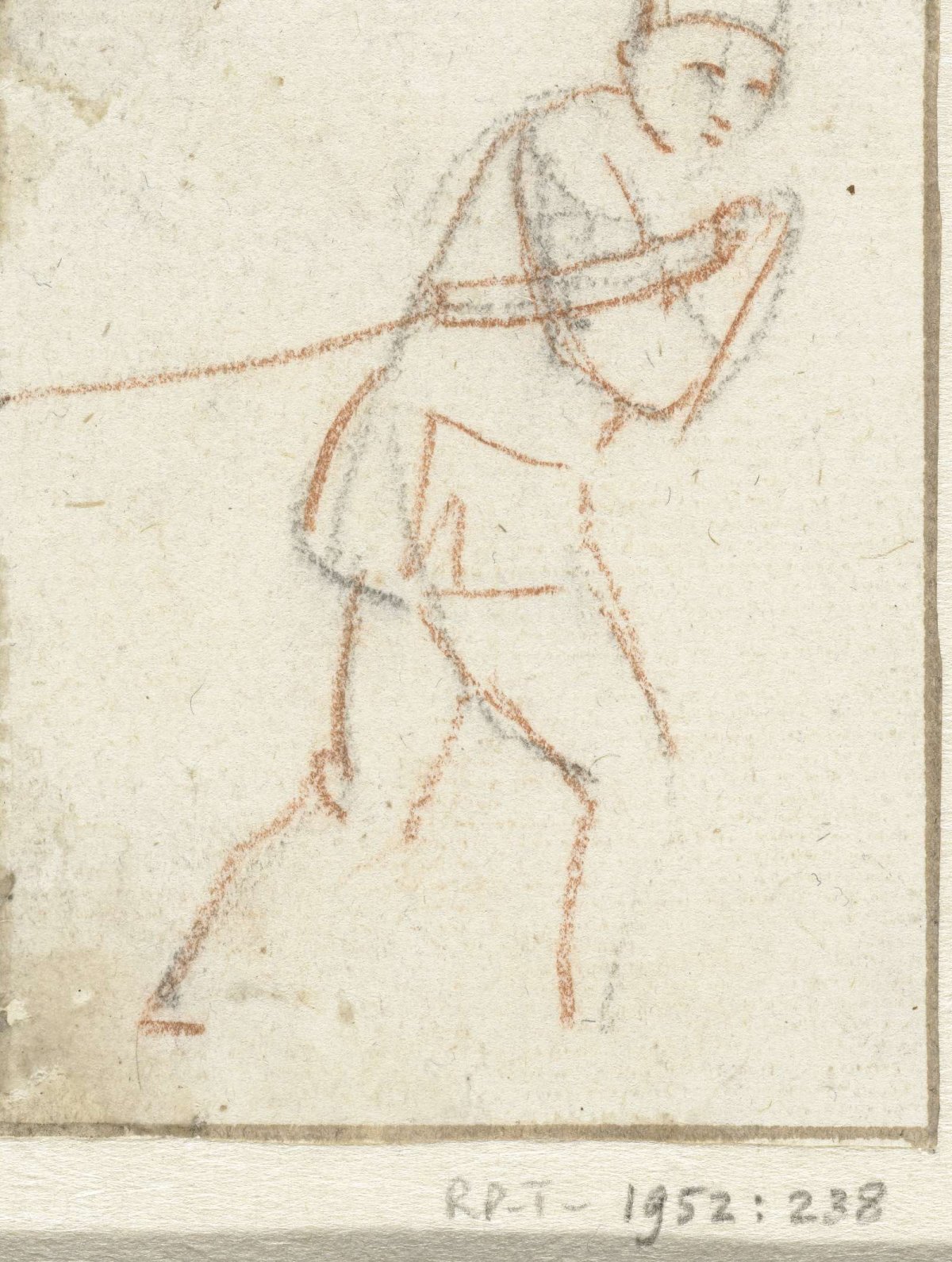 Running man with a rope, Simon Andreas Krausz, 1760 - 1825