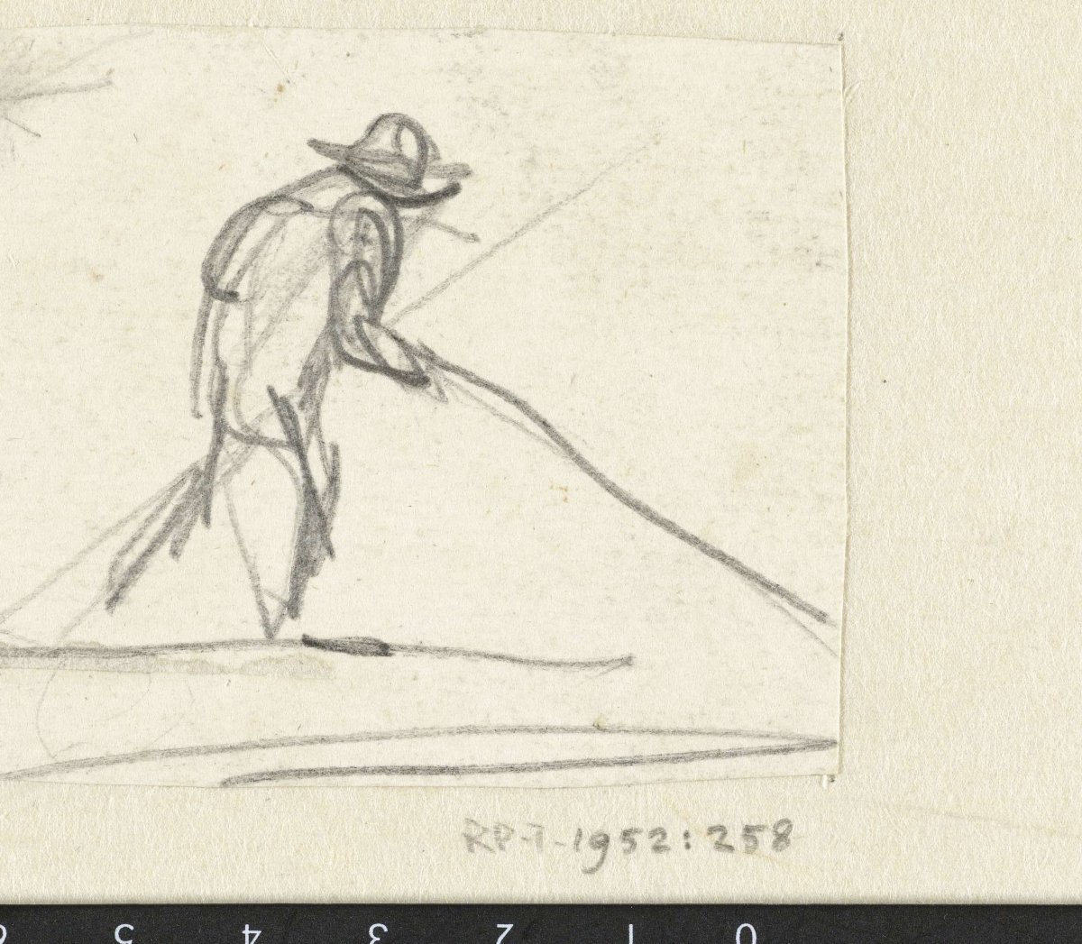 Sketches of a booming man, Simon Andreas Krausz, 1770 - 1825