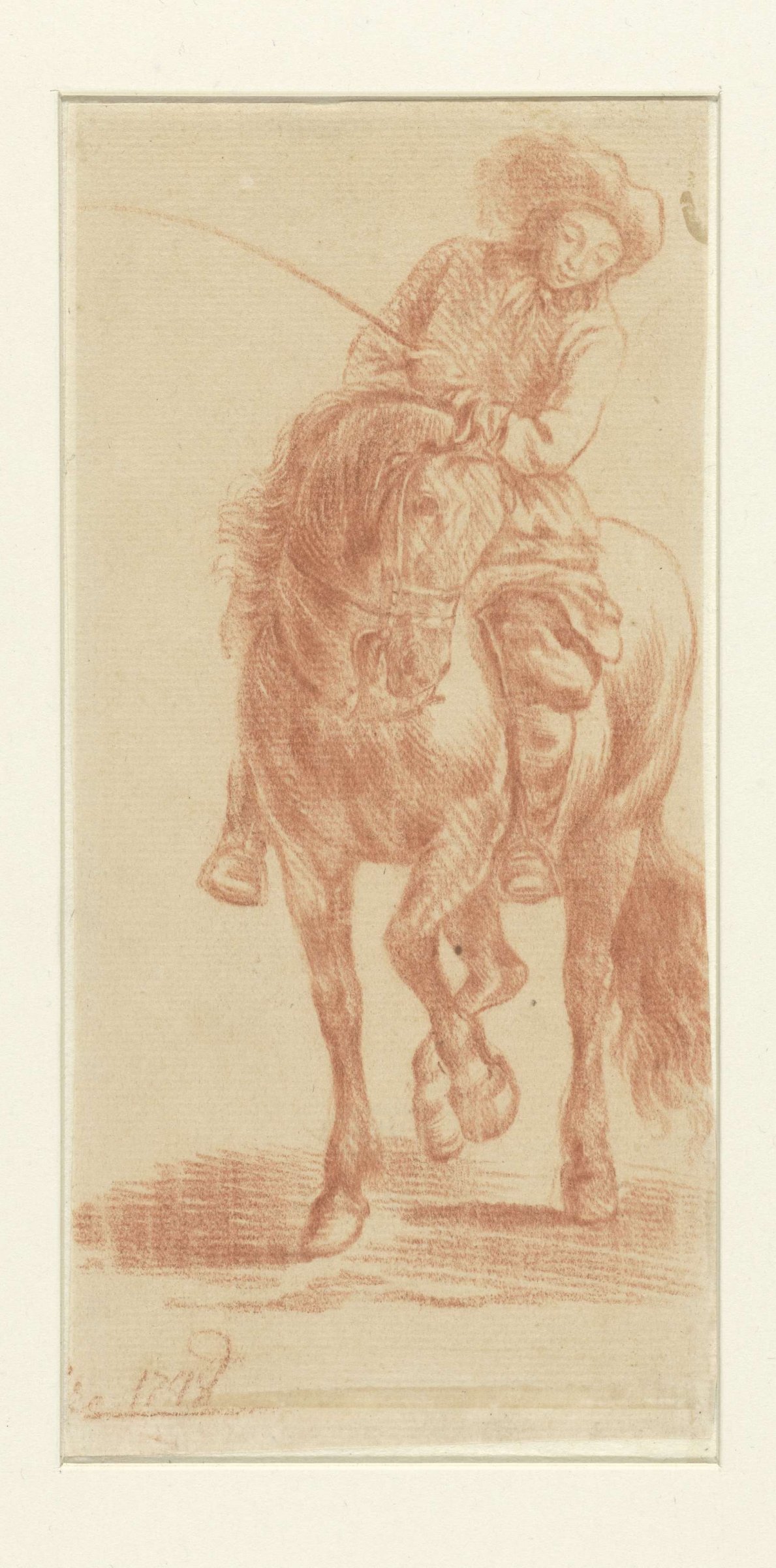 Rider, from the front, anonymous, 1748