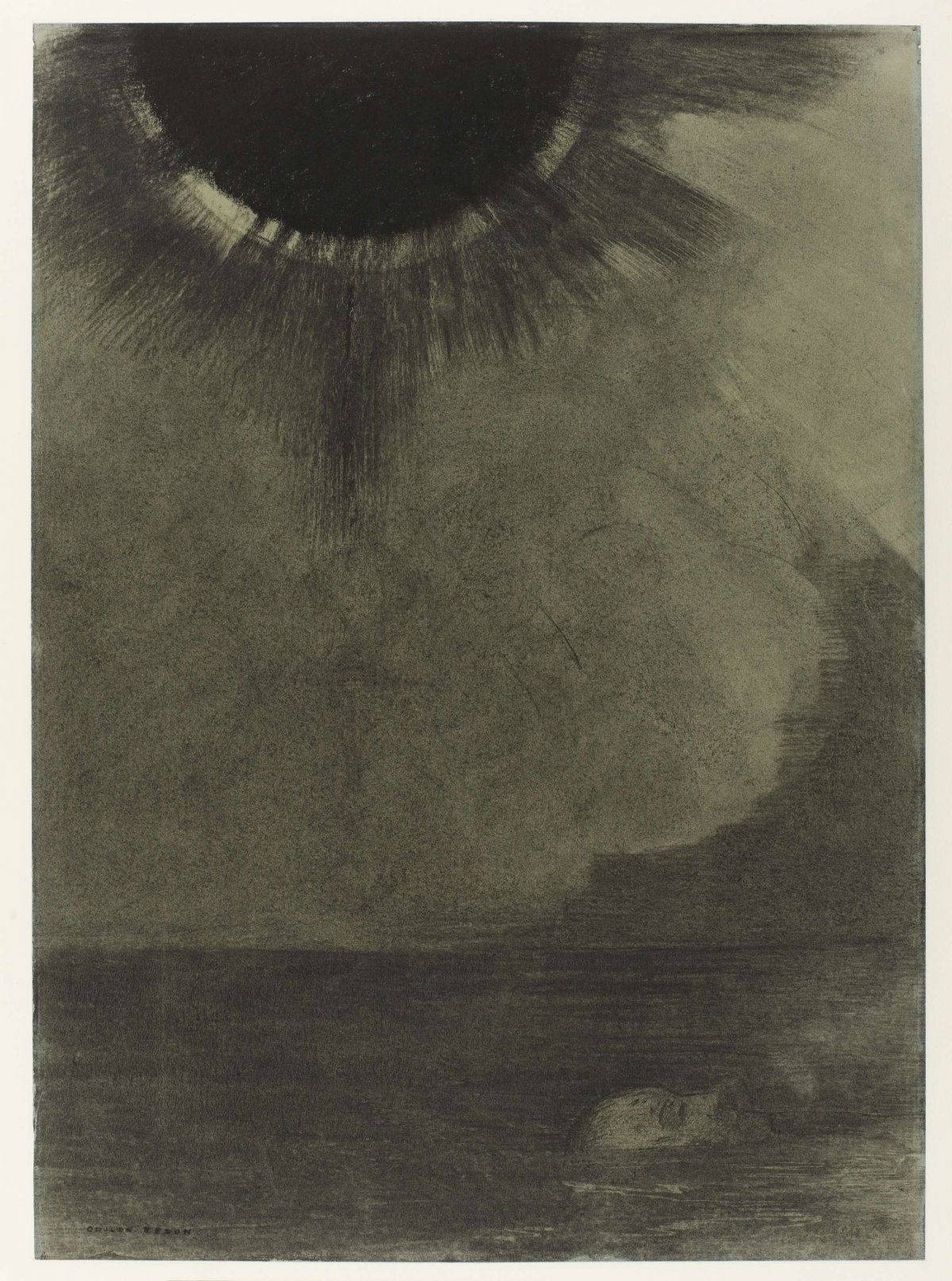 Le Noyé, Odilon Redon, 1887
