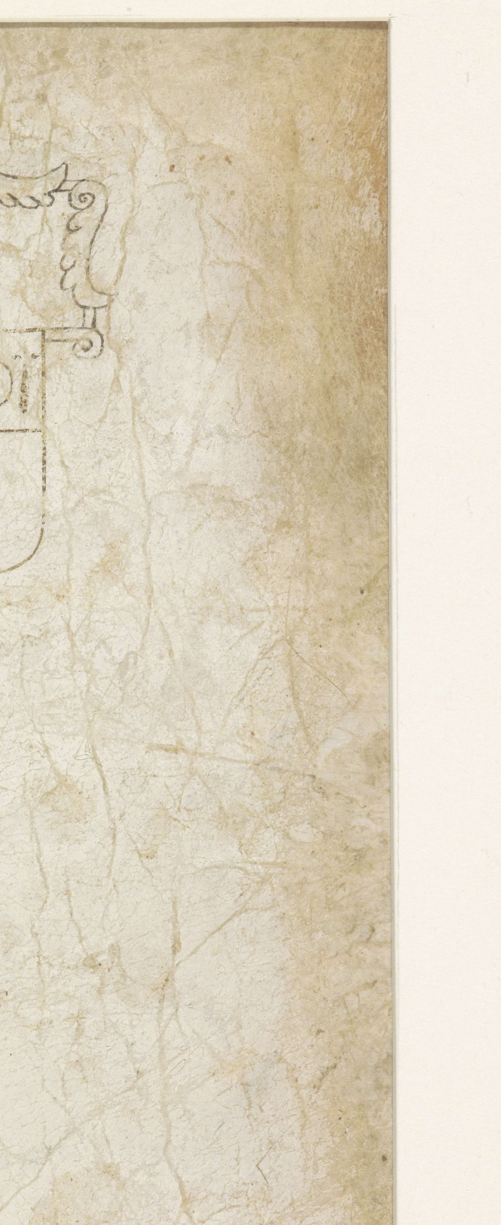 Fragment with possibly the coat of arms of Verrières, Ardennes, anonymous, 1100 - before 1500