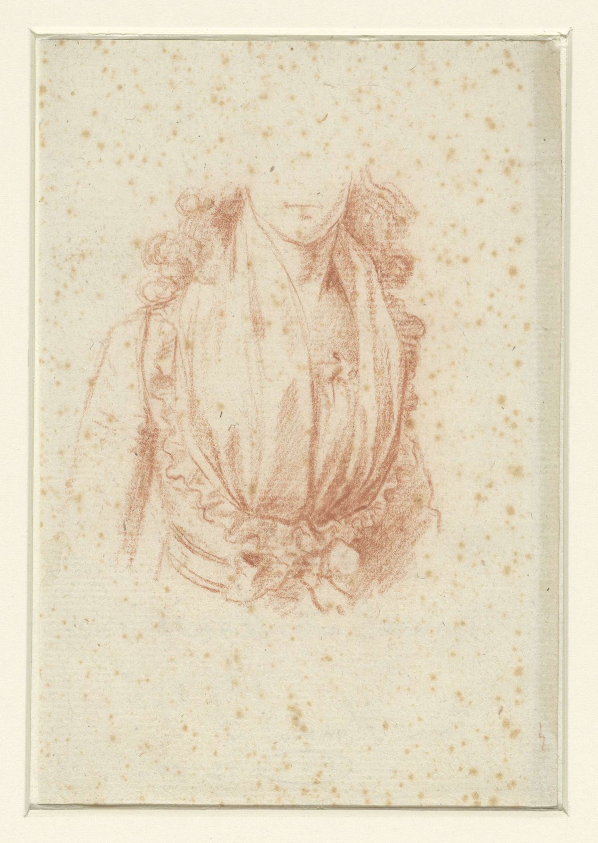 Costume study for a portrait of Madame Moreau, anonymous, 1796