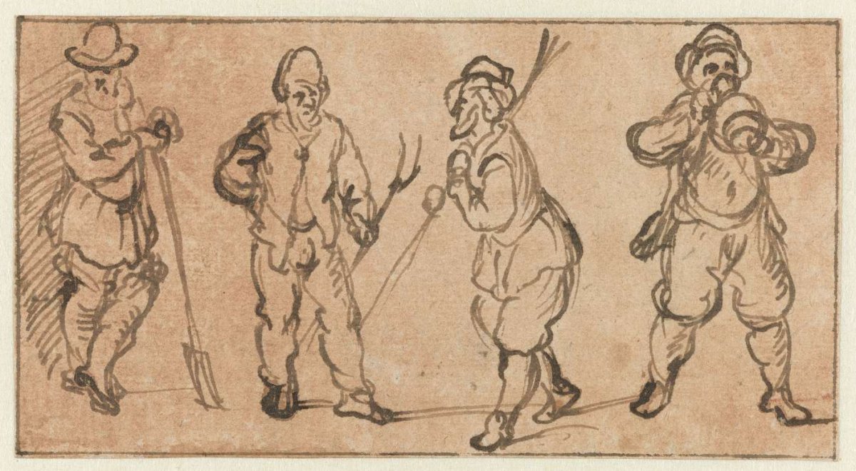 Four farmers, Jan van Goyen, 1606 - 1656