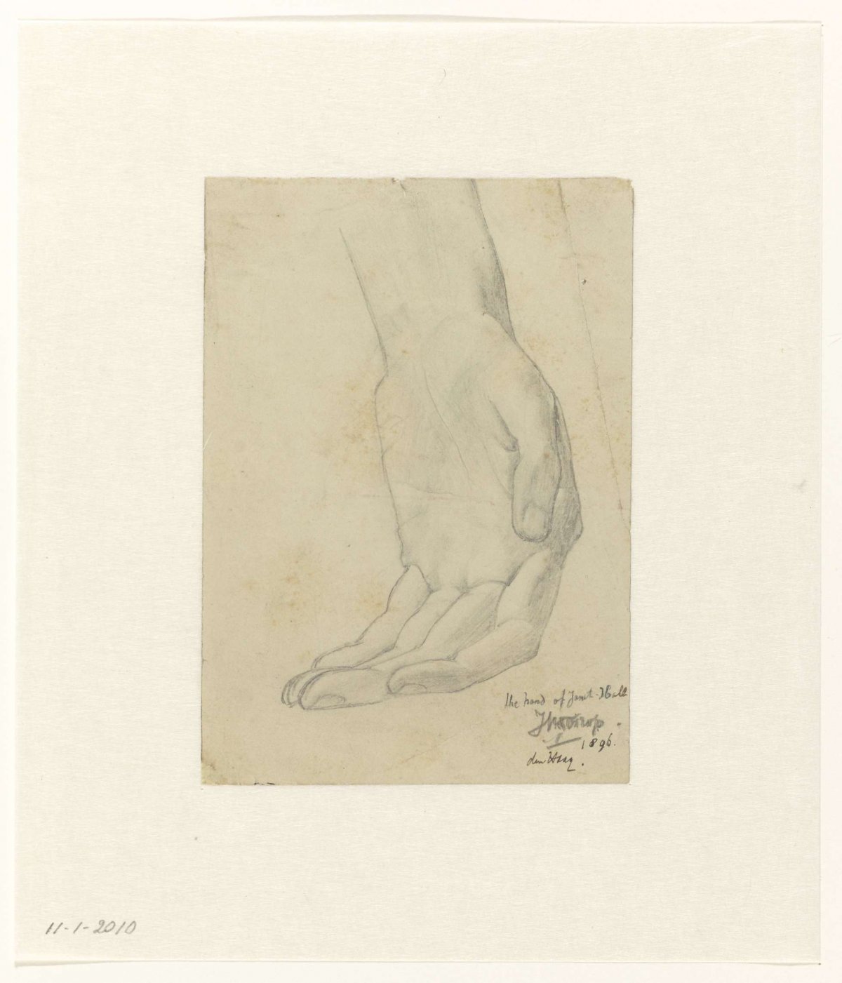 Hand of Janet Hall, Jan Toorop, 1896
