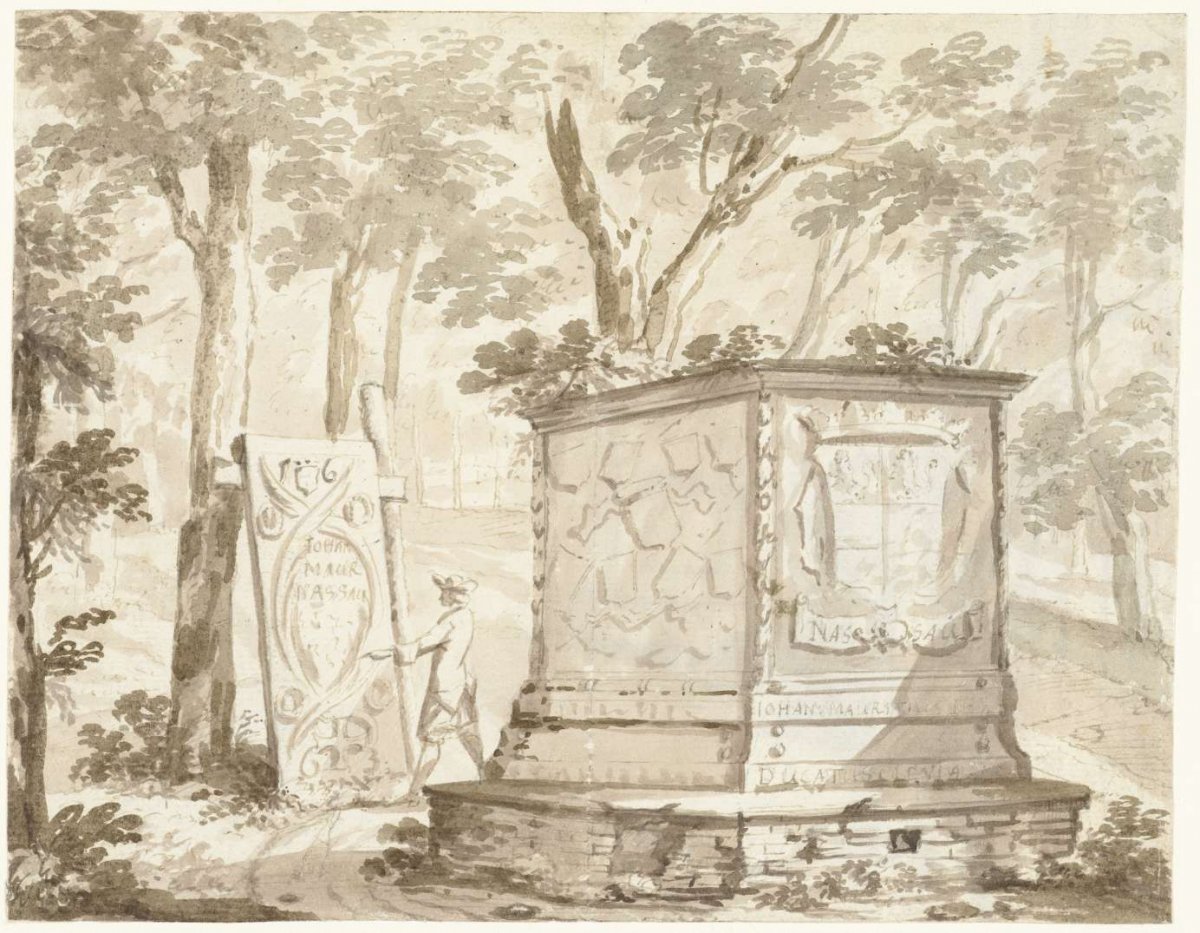 Tomb of Johan Maurice of Nassau-Siegen at Kleve, Arnoud van Halen, 1710 - 1730