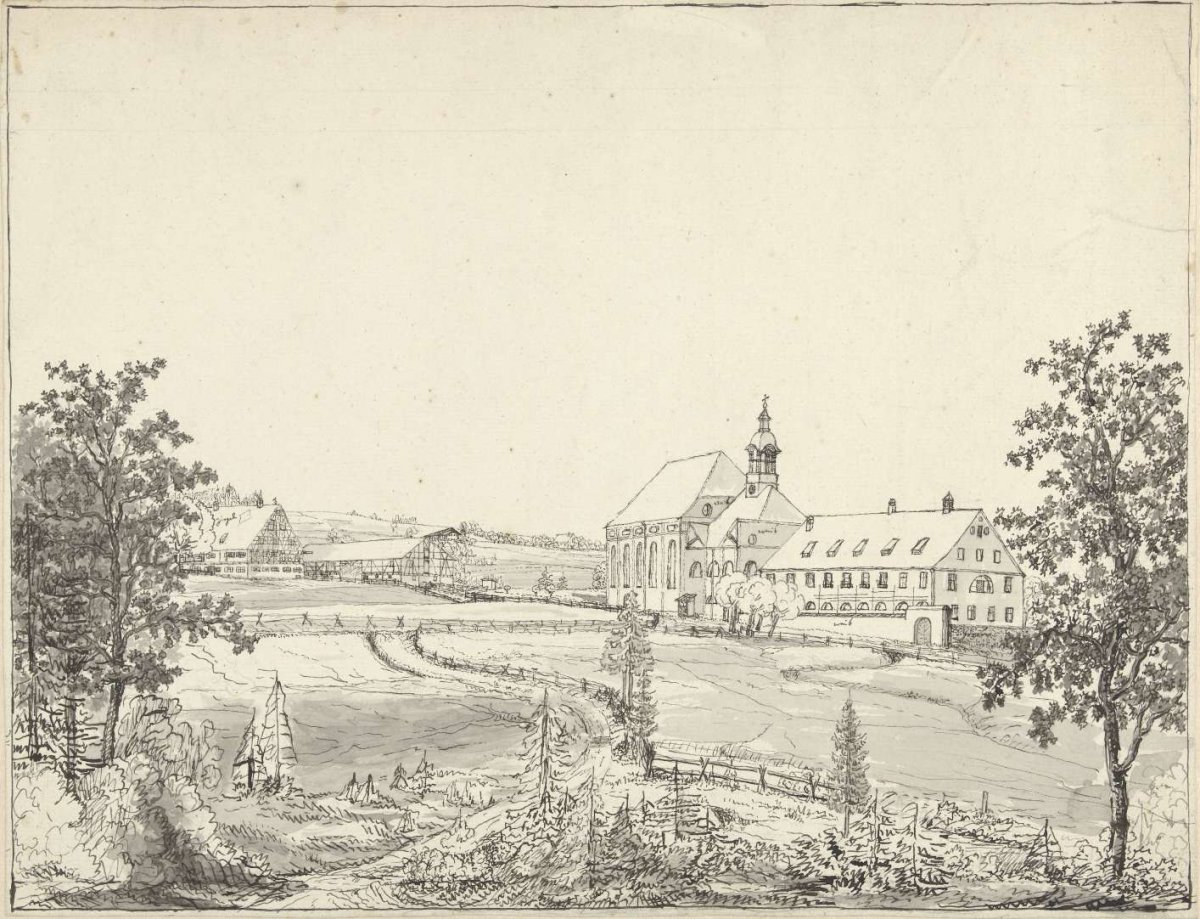View of the Stift Heiligenkreuz, anonymous, 1817