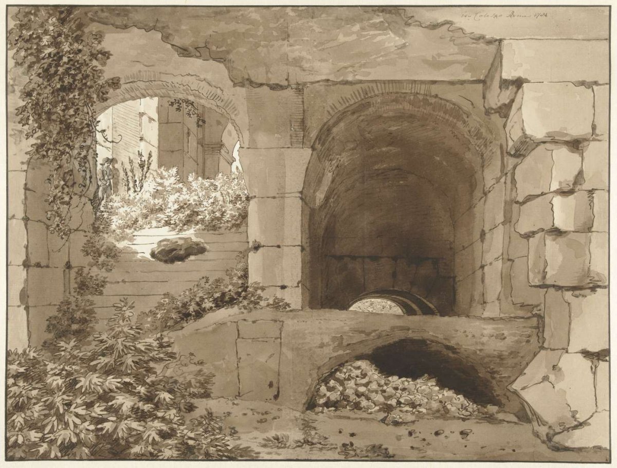 View into the Colosseum, Jean Grandjean, 1781
