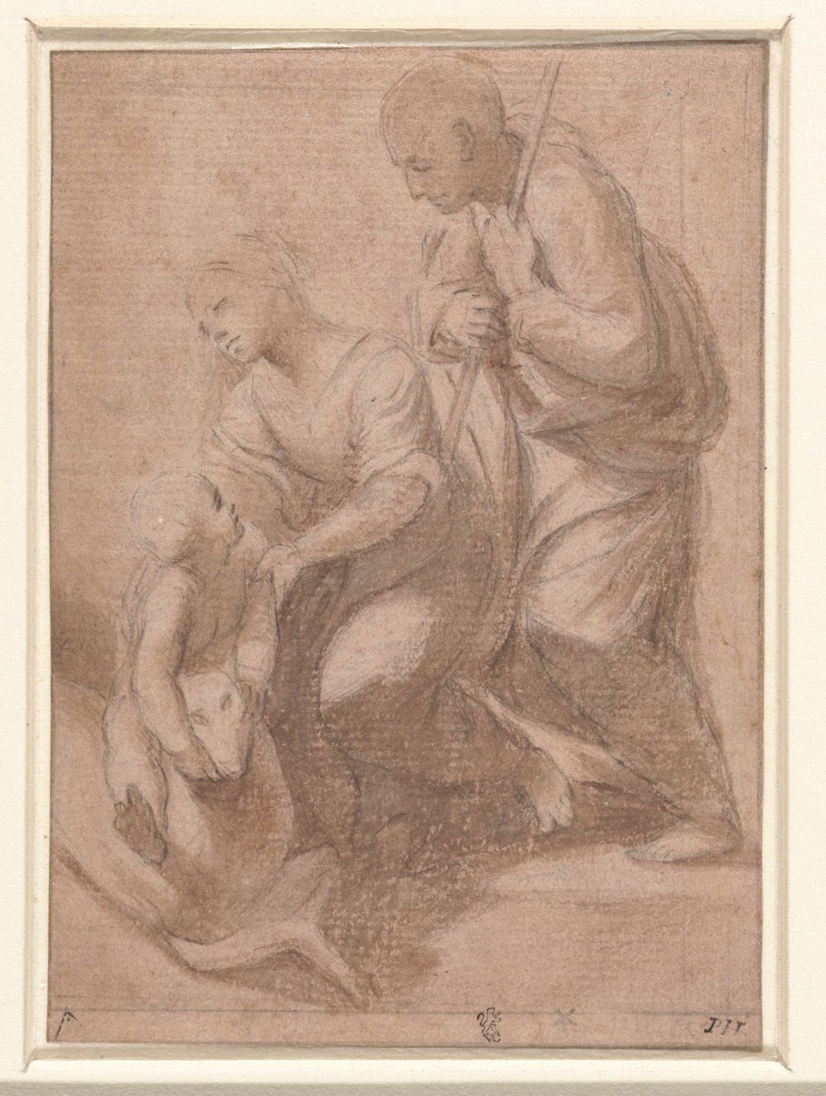 Holy Family with a lamb, anonymous, 1500 - 1620