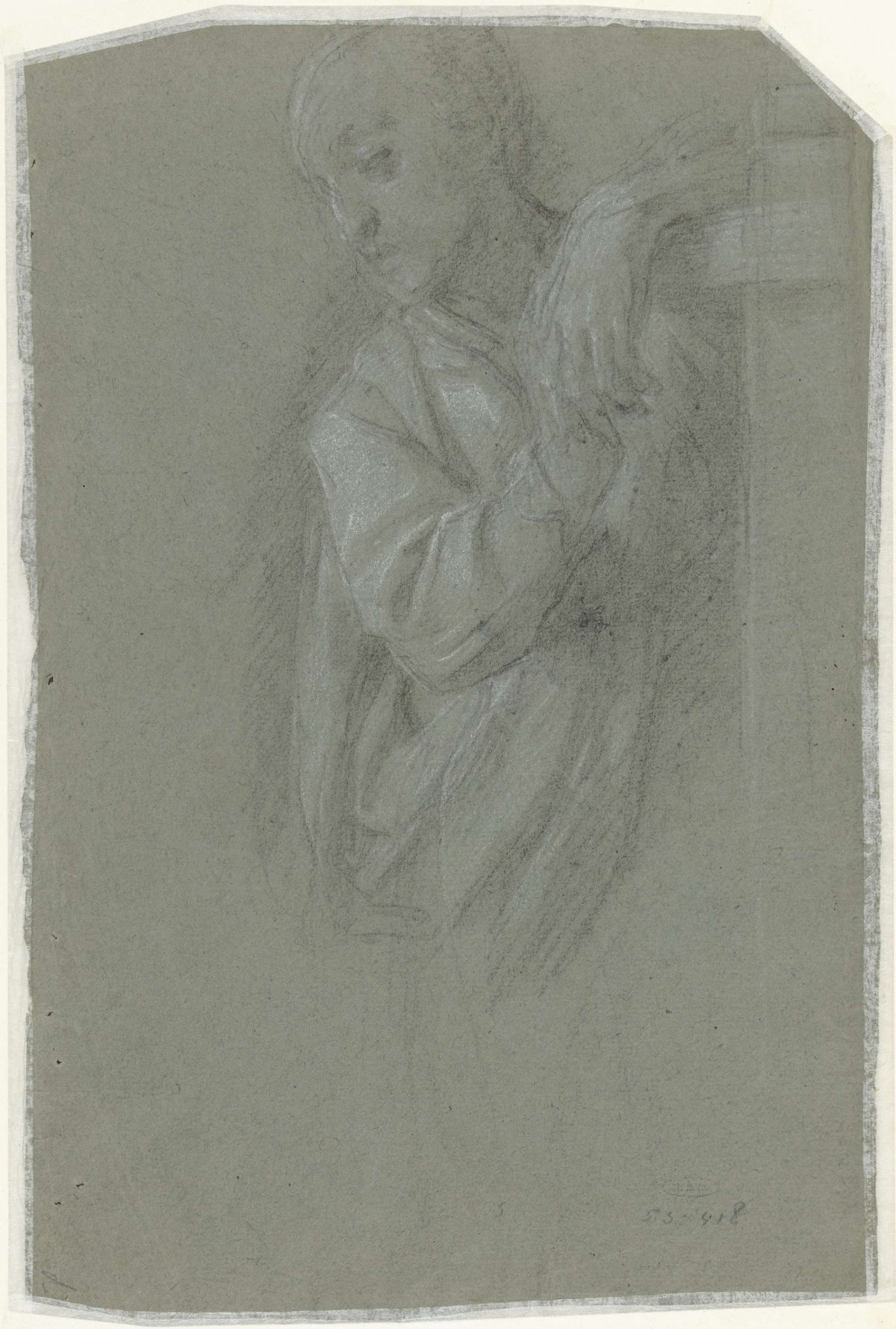 Leunende figuur, anonymous, 1600 - 1699