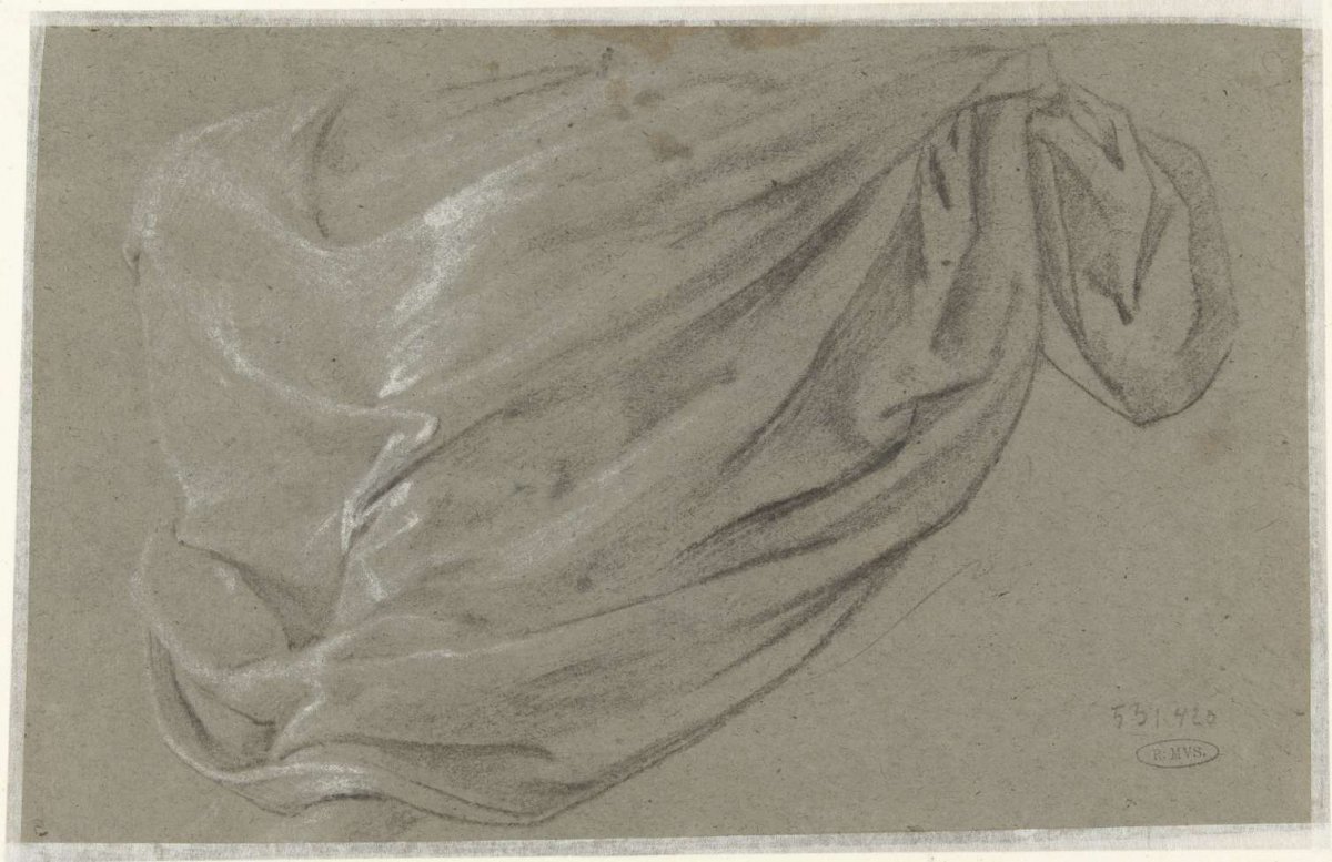 Draperiestudie, anonymous, 1610 - 1630