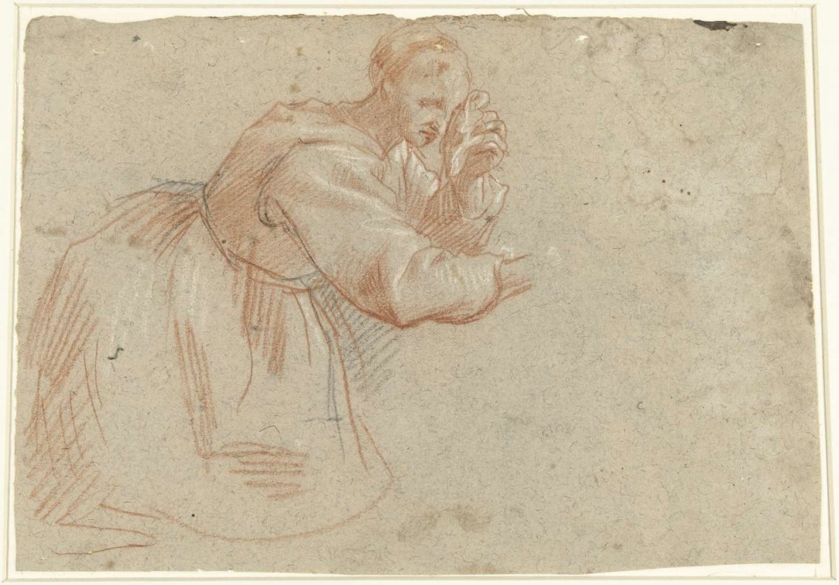 Kneeling weeping woman (Mary Magdalene?), anonymous, 1610 - 1630