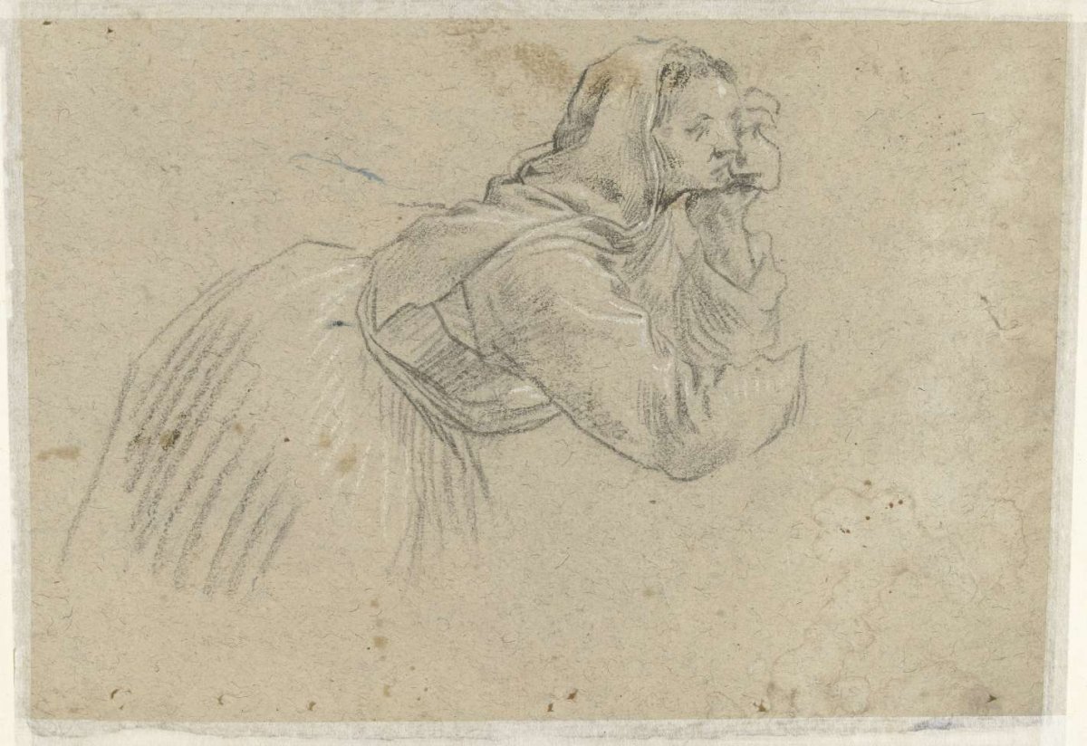 Kneeling weeping woman (Mary Magdalene?), anonymous, 1610 - 1630