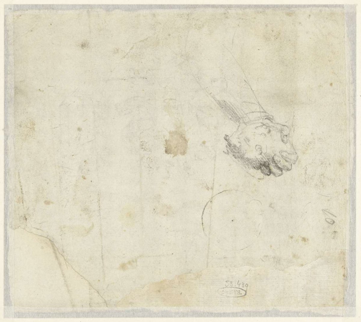 Hand with a stone, anonymous, 1500 - 1520