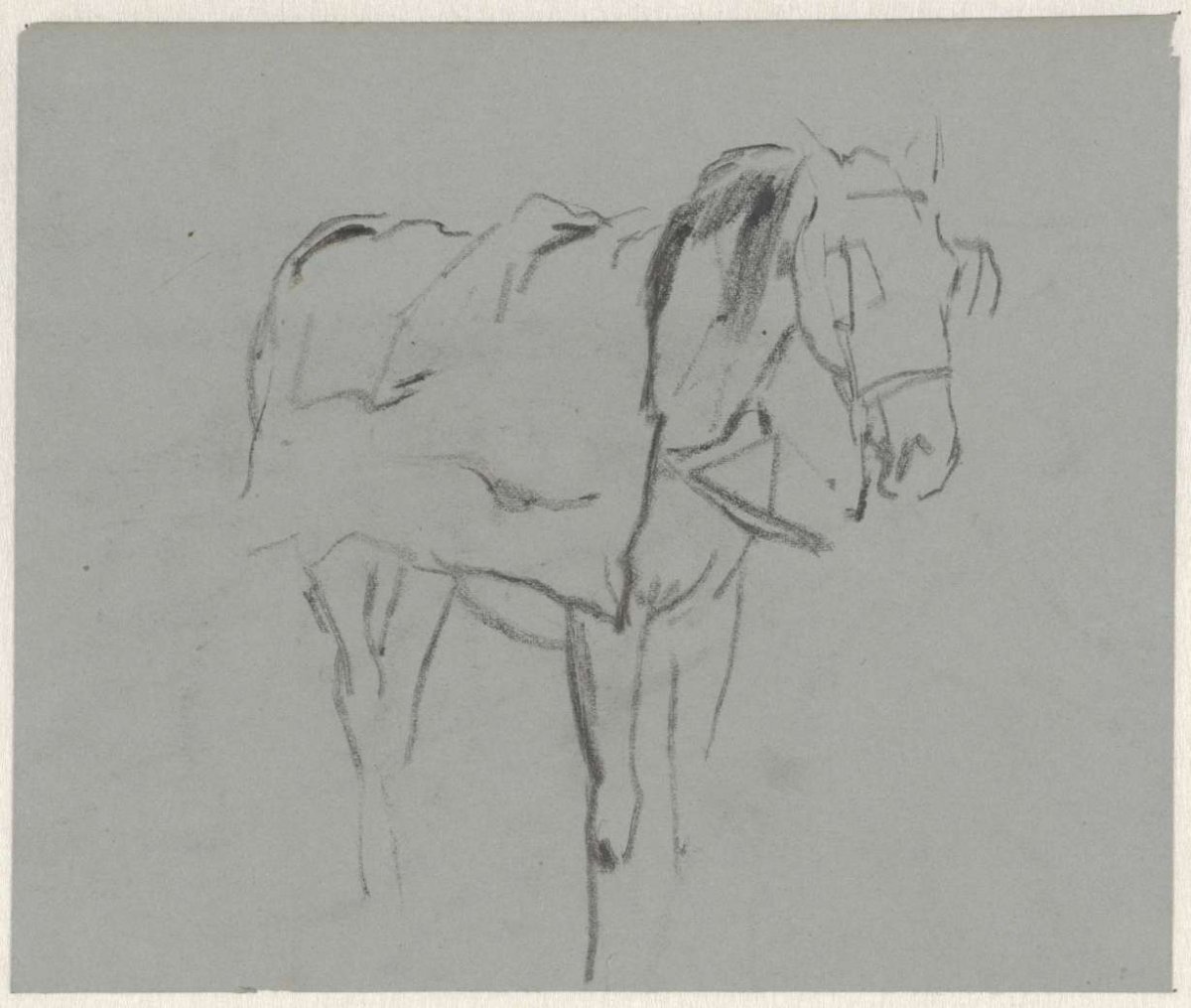 Paard, Anton Mauve, 1848 - 1888