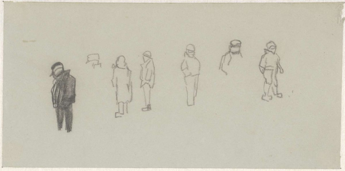 Sketches of children, Anton Mauve, 1848 - 1888